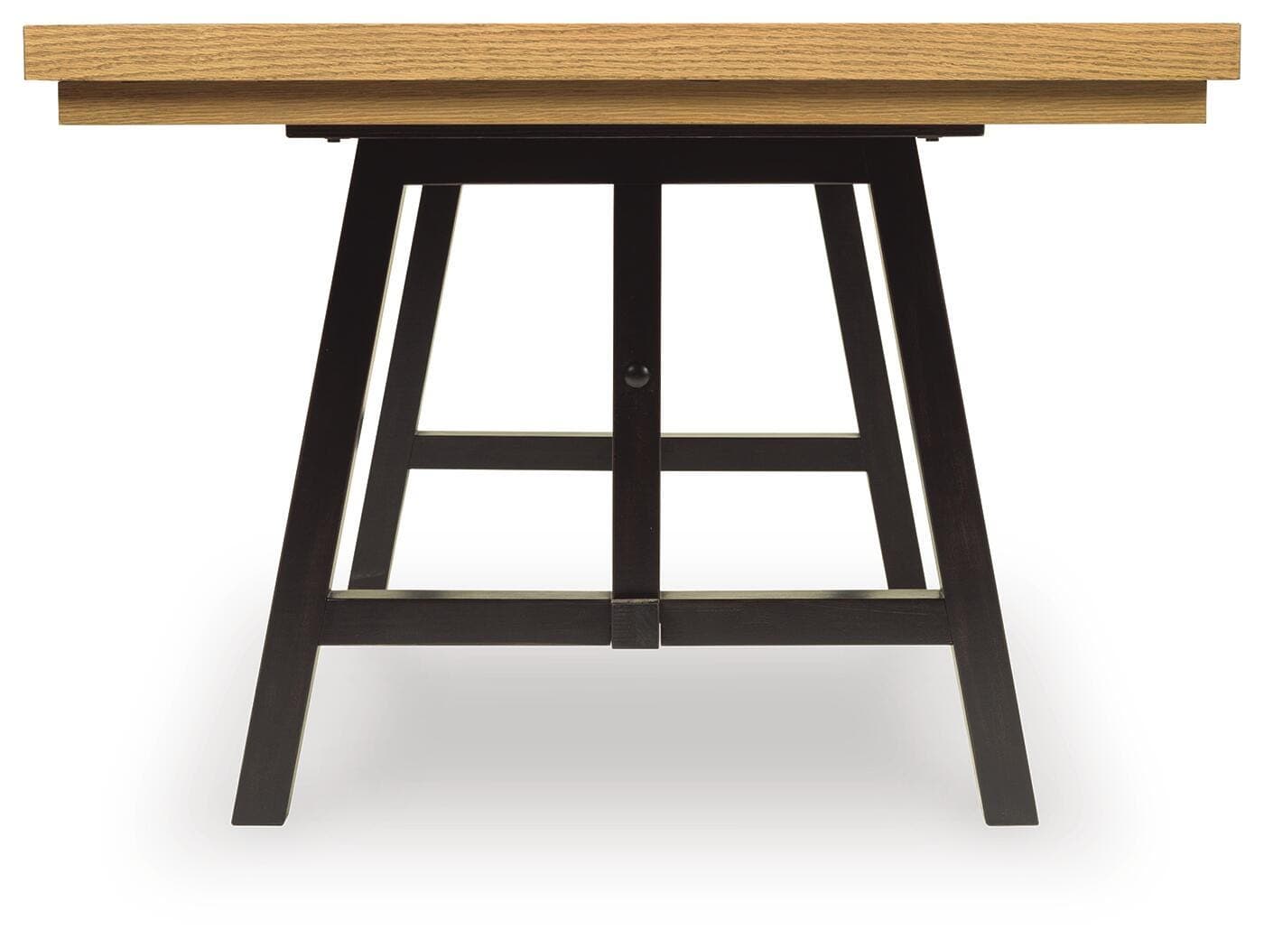Galliden Dining Extension Table — Black/Gray & Brown/Beige — view 5