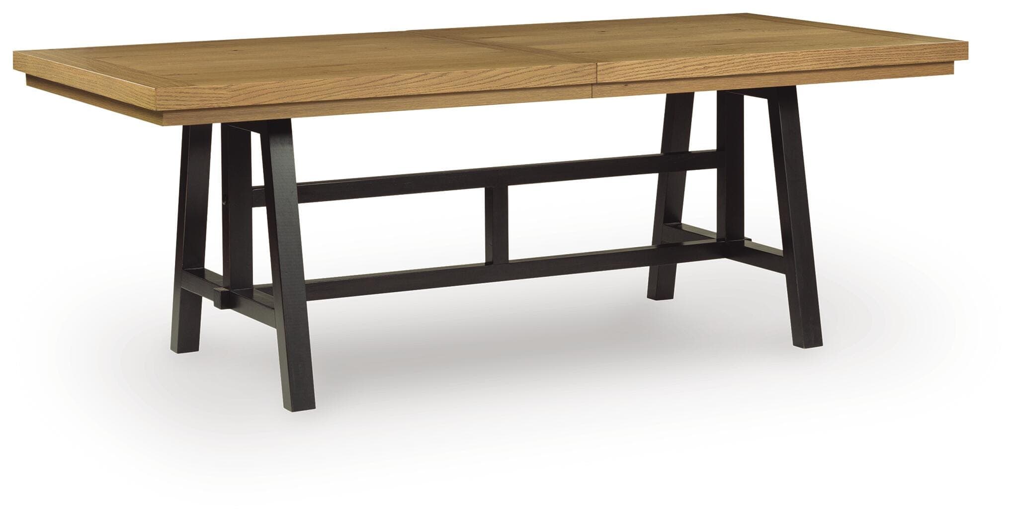 Galliden Dining Extension Table — Black/Gray & Brown/Beige — view 3