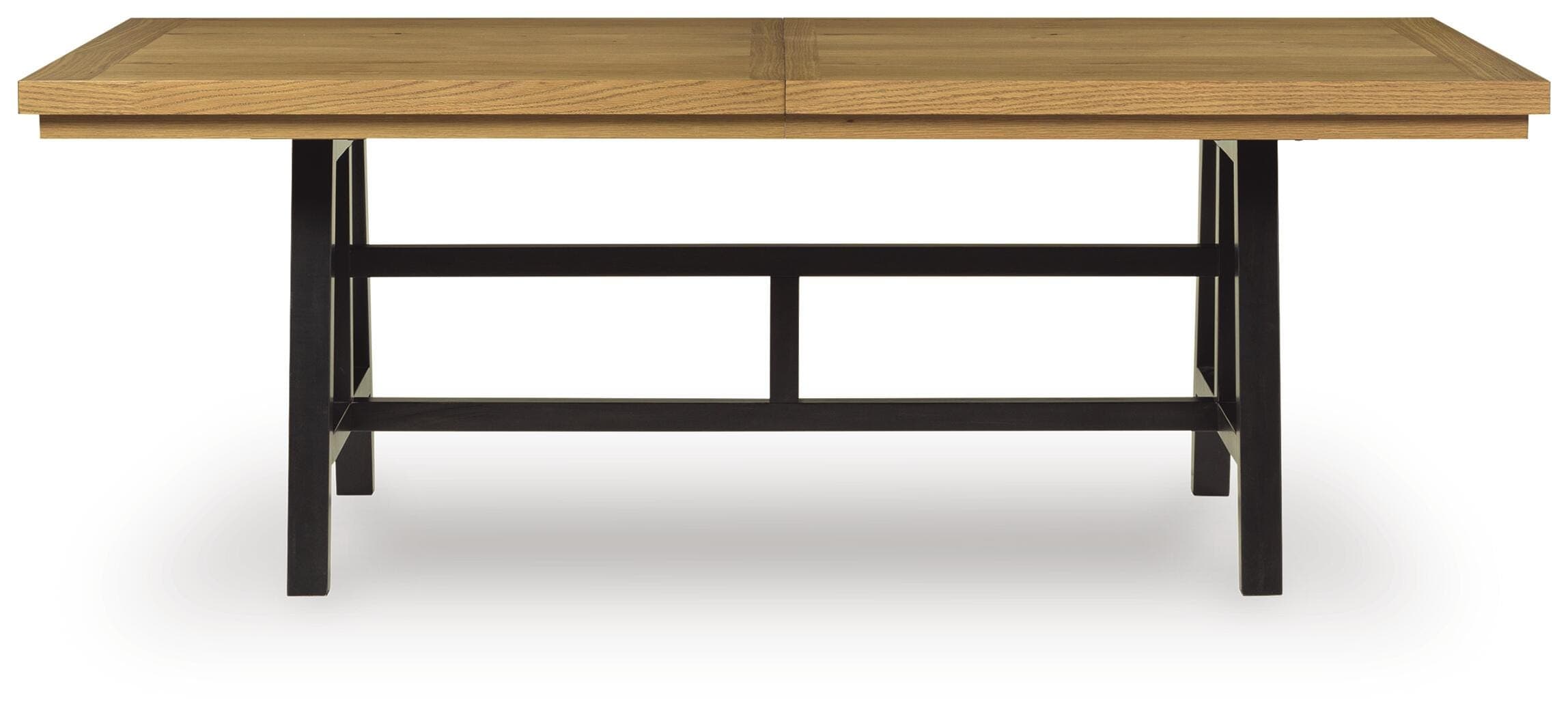 Galliden Dining Extension Table — Black/Gray & Brown/Beige — view 4