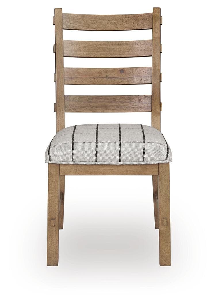 Ridgester Dining Chair — White & Brown/Beige — view 4