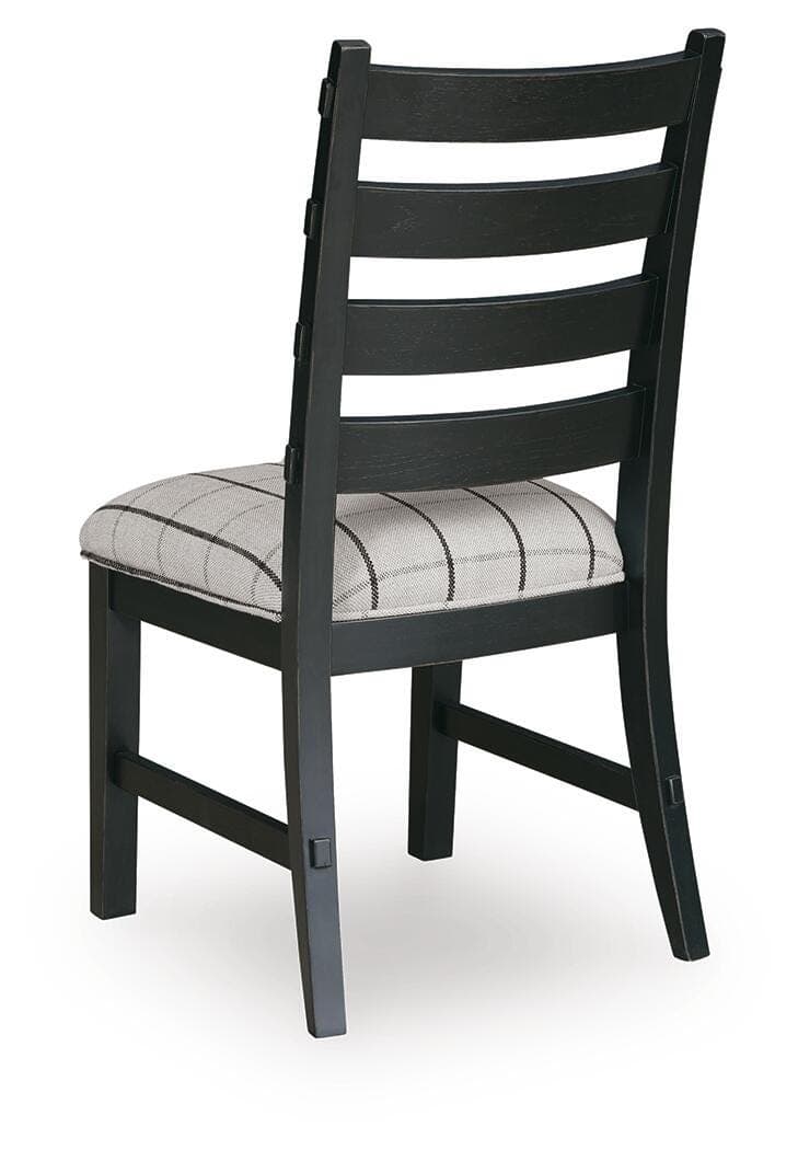 Ridgester Dining Chair — White & Black/Gray — view 6
