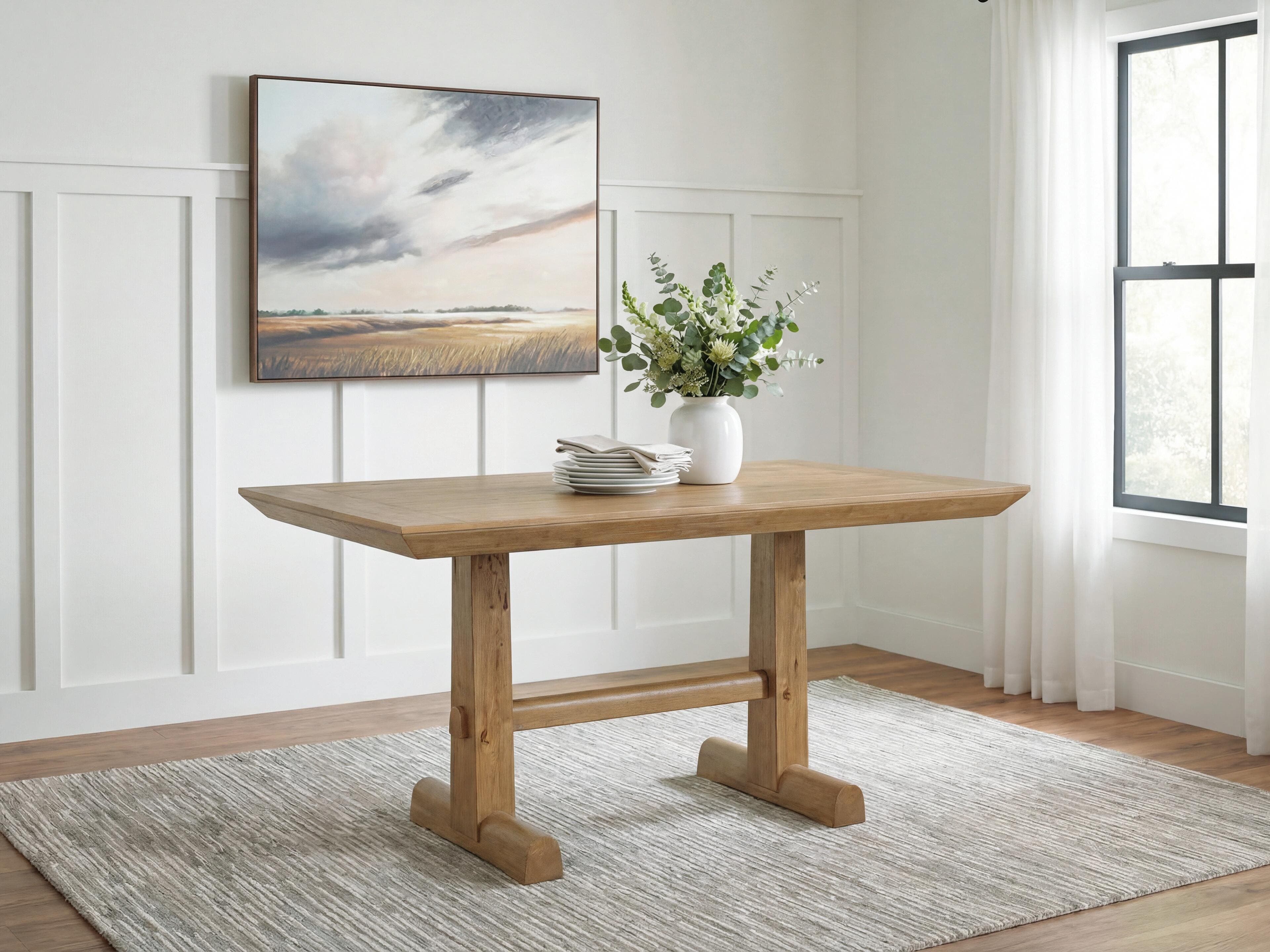 Ridgester Counter Height Dining Table — Brown/Beige — view 2