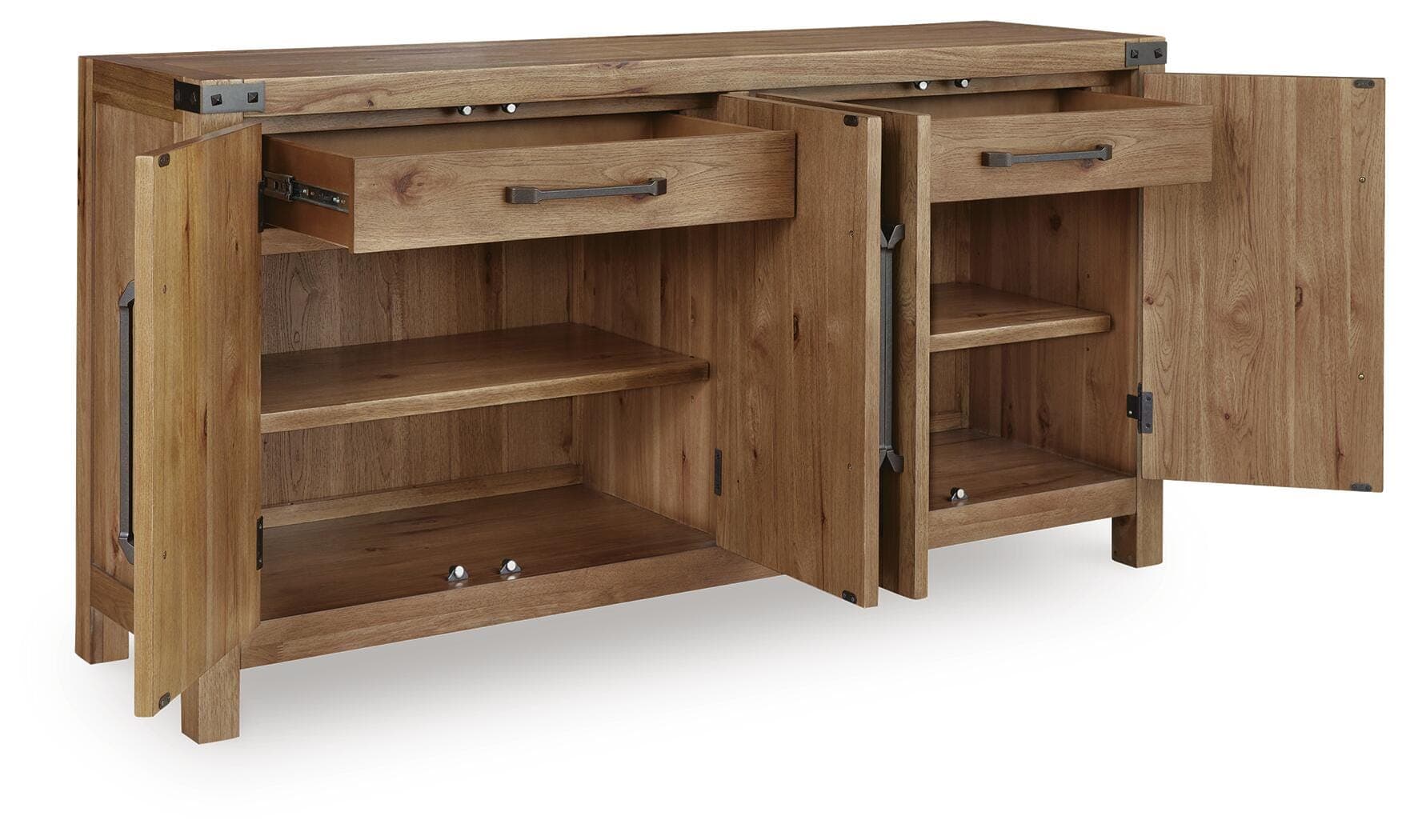 Ridgester Dining Server — Brown/Beige — view 3