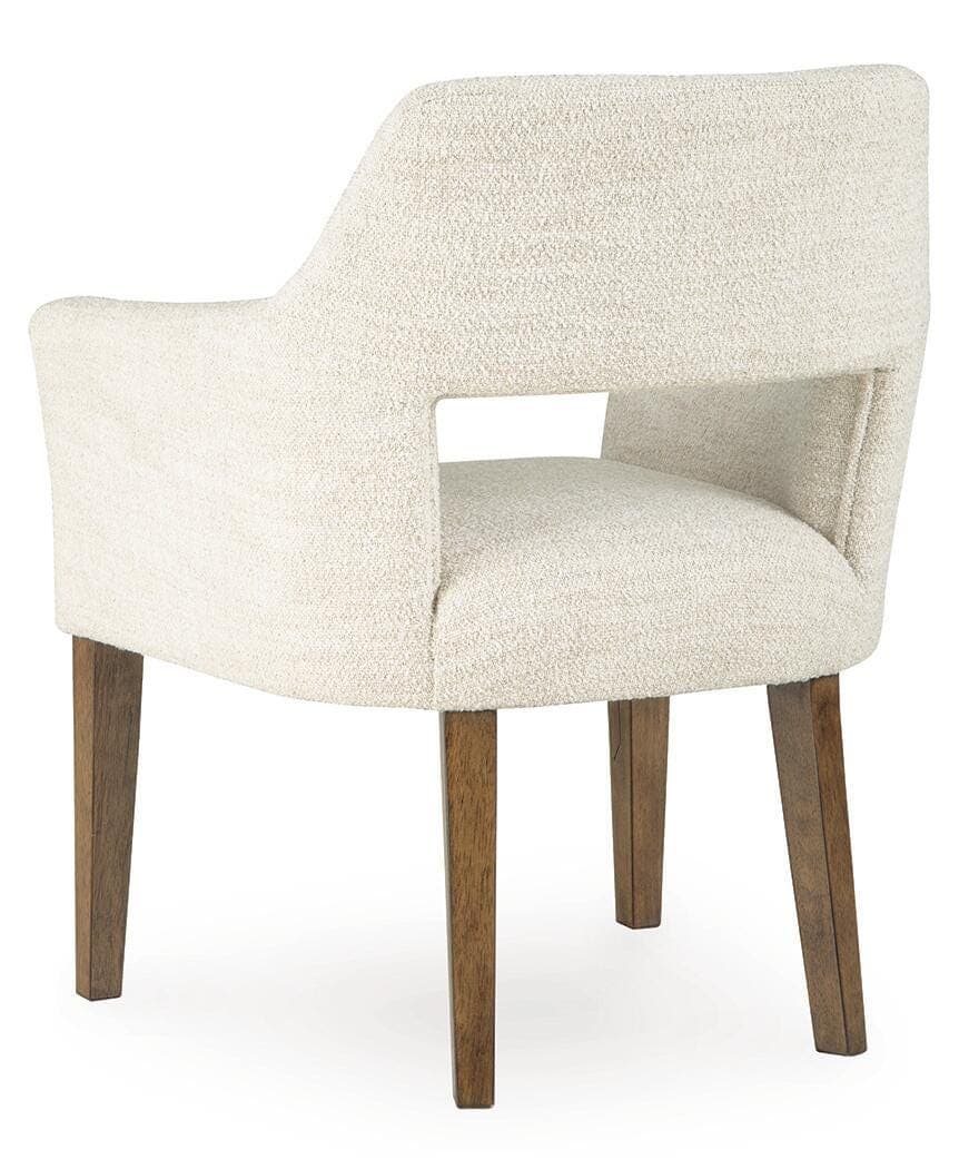 Marxmore Dining Arm Chair — White & Brown/Beige — view 6