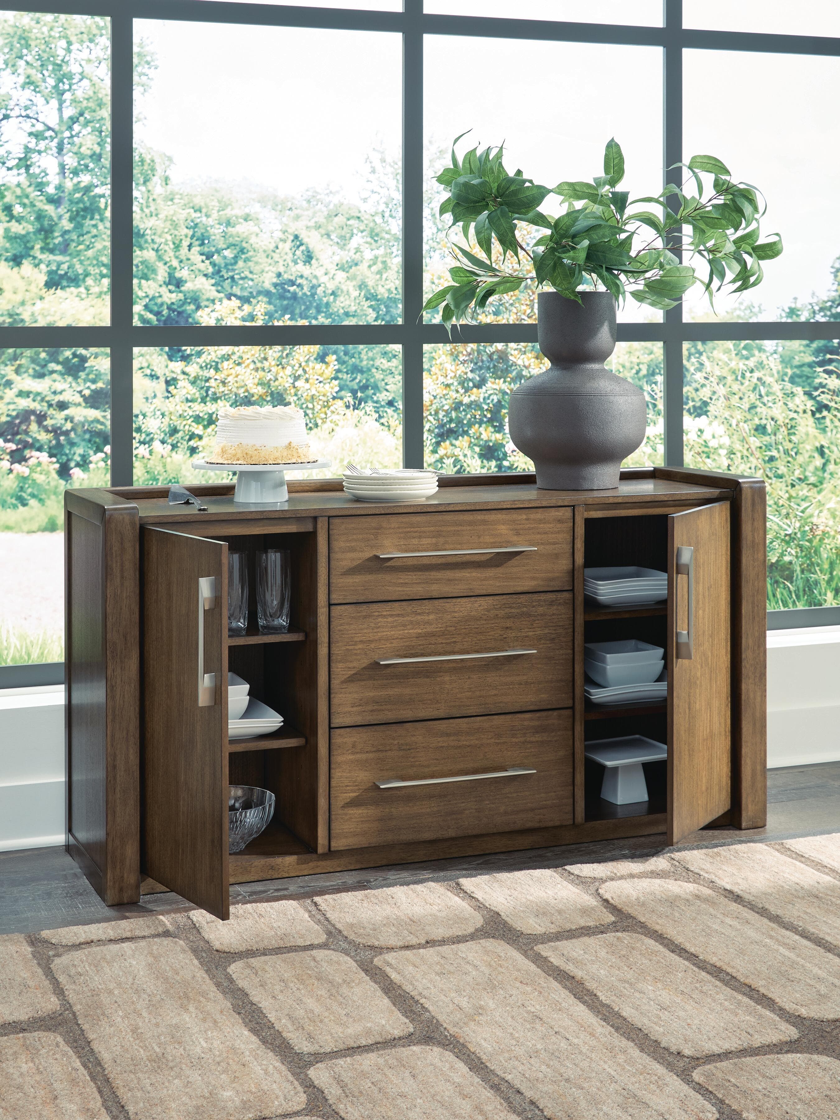 Marxmore Dining Server — Brown/Beige — view 5