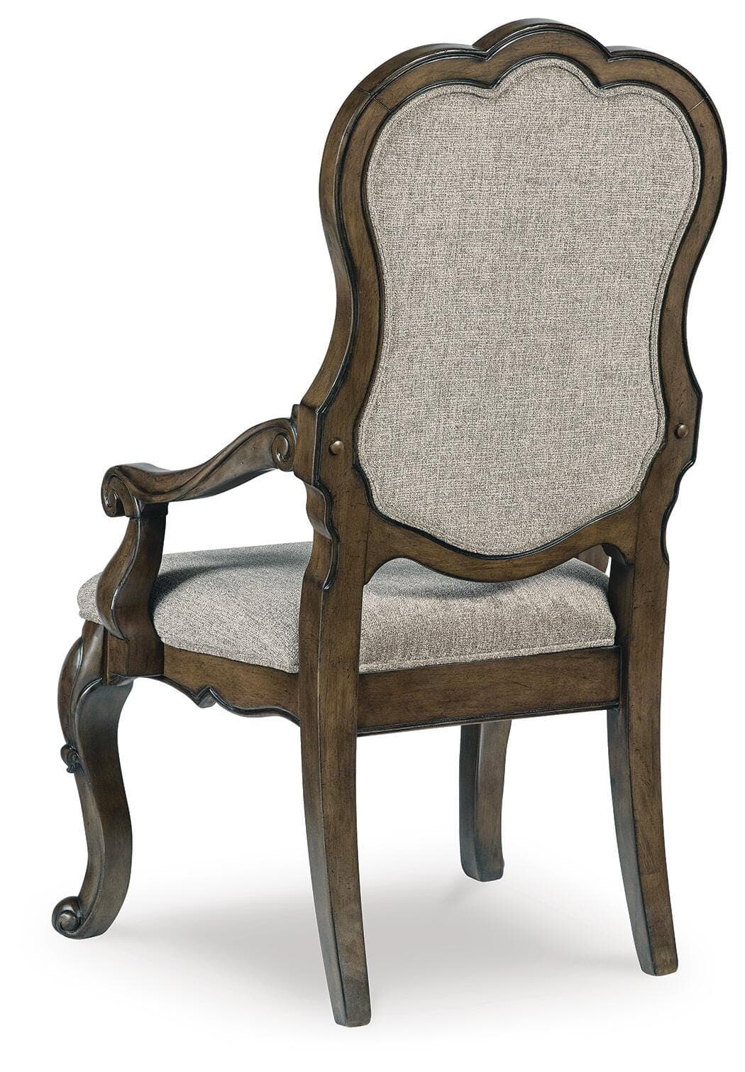 Maylee Dining Arm Chair — Brown/Beige — view 6