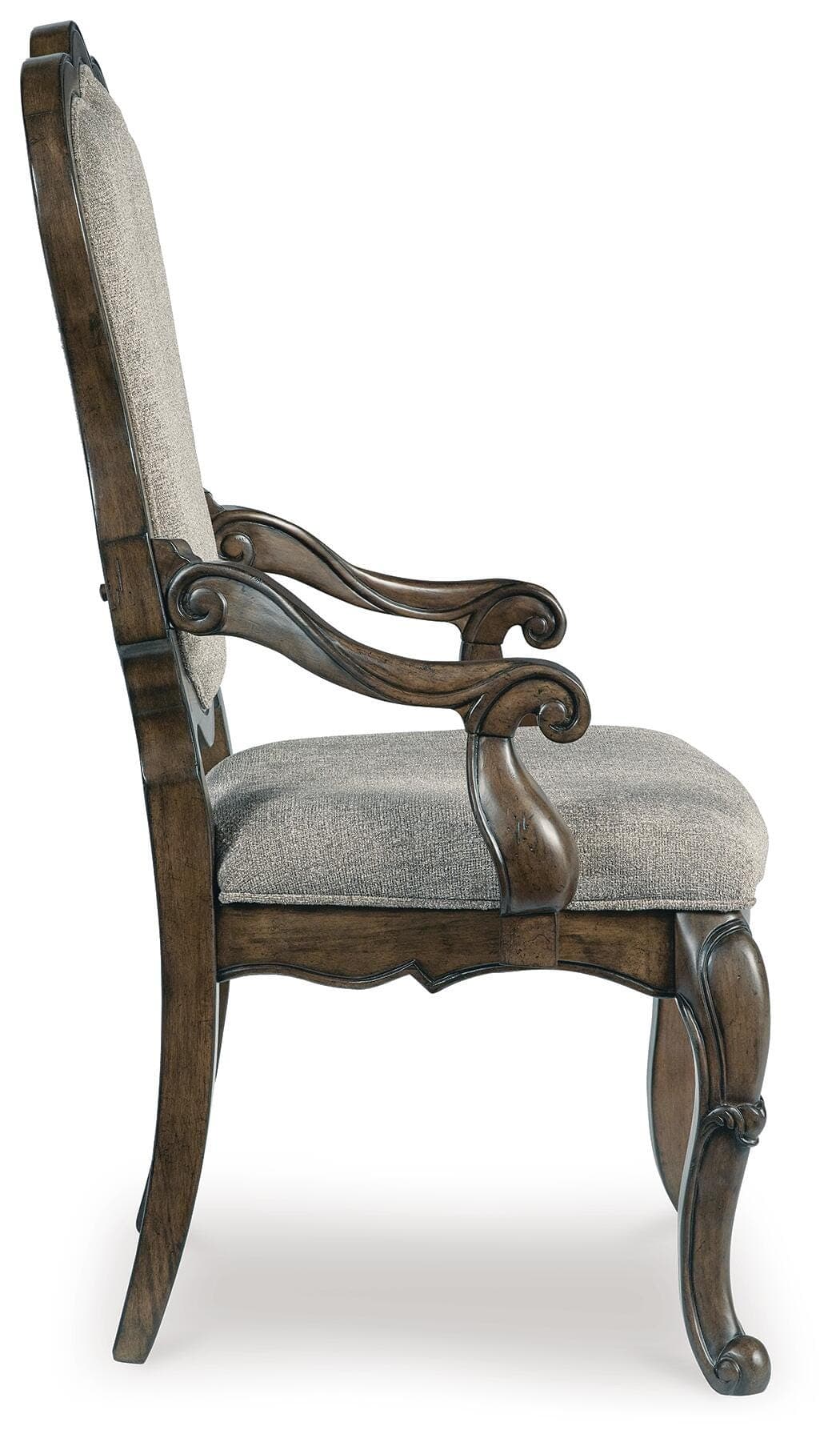 Maylee Dining Arm Chair — Brown/Beige — view 5