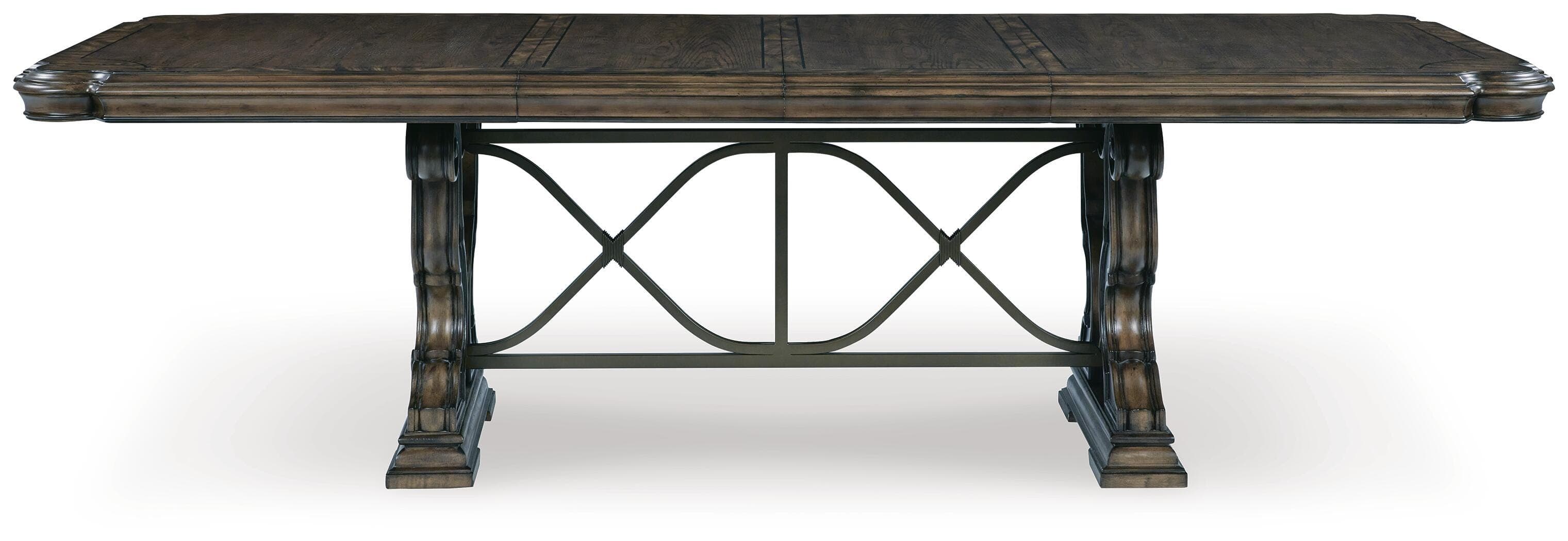 Maylee Dining Extension Table — Brown/Beige — view 3