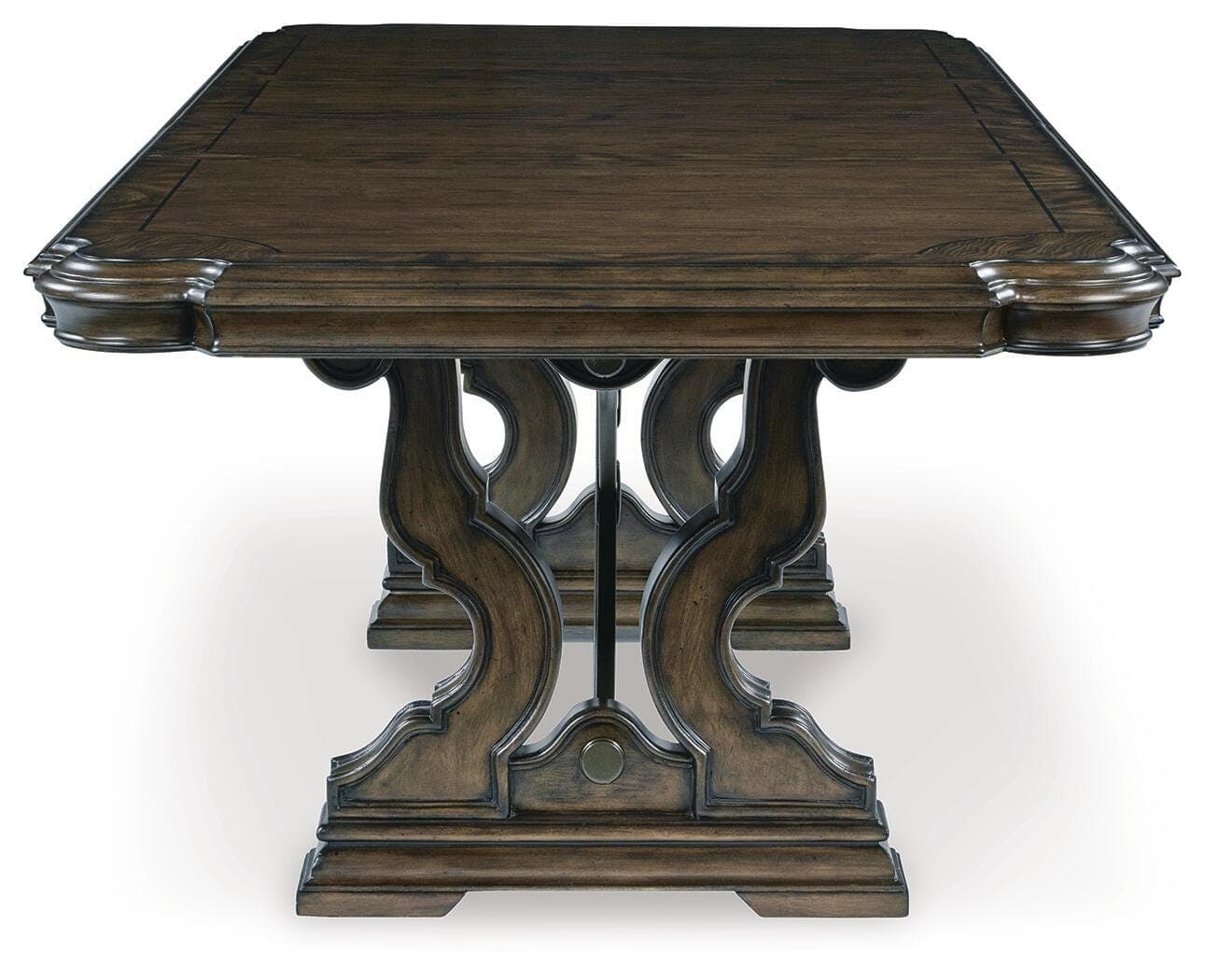 Maylee Dining Extension Table — Brown/Beige — view 4