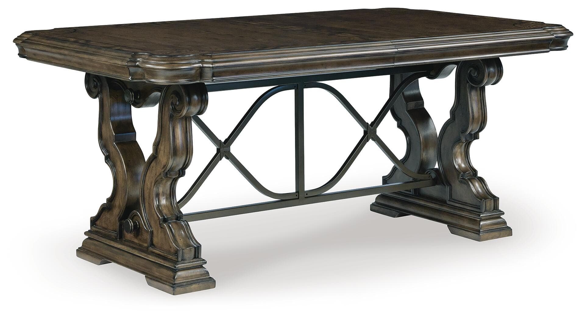 Maylee Dining Extension Table — Brown/Beige — view 5