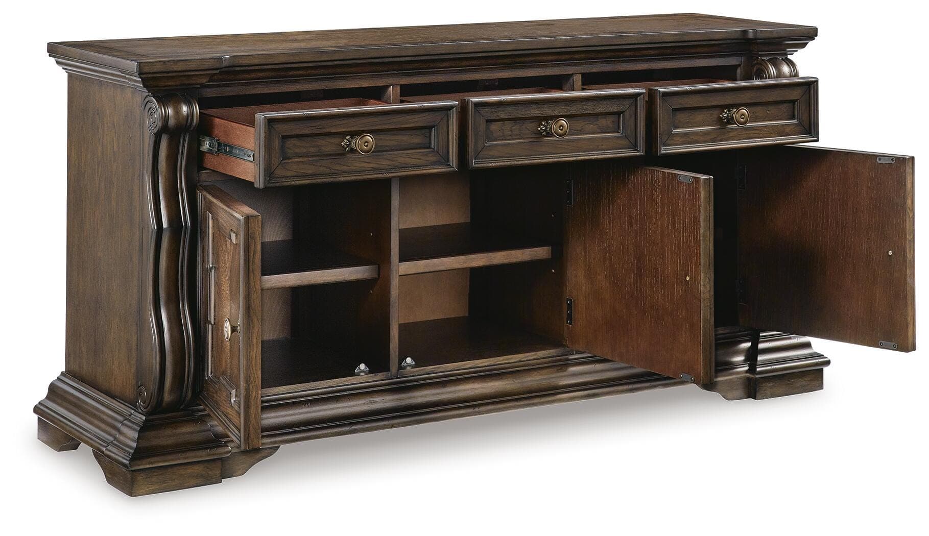 Maylee Dining Buffet — Brown/Beige — view 3
