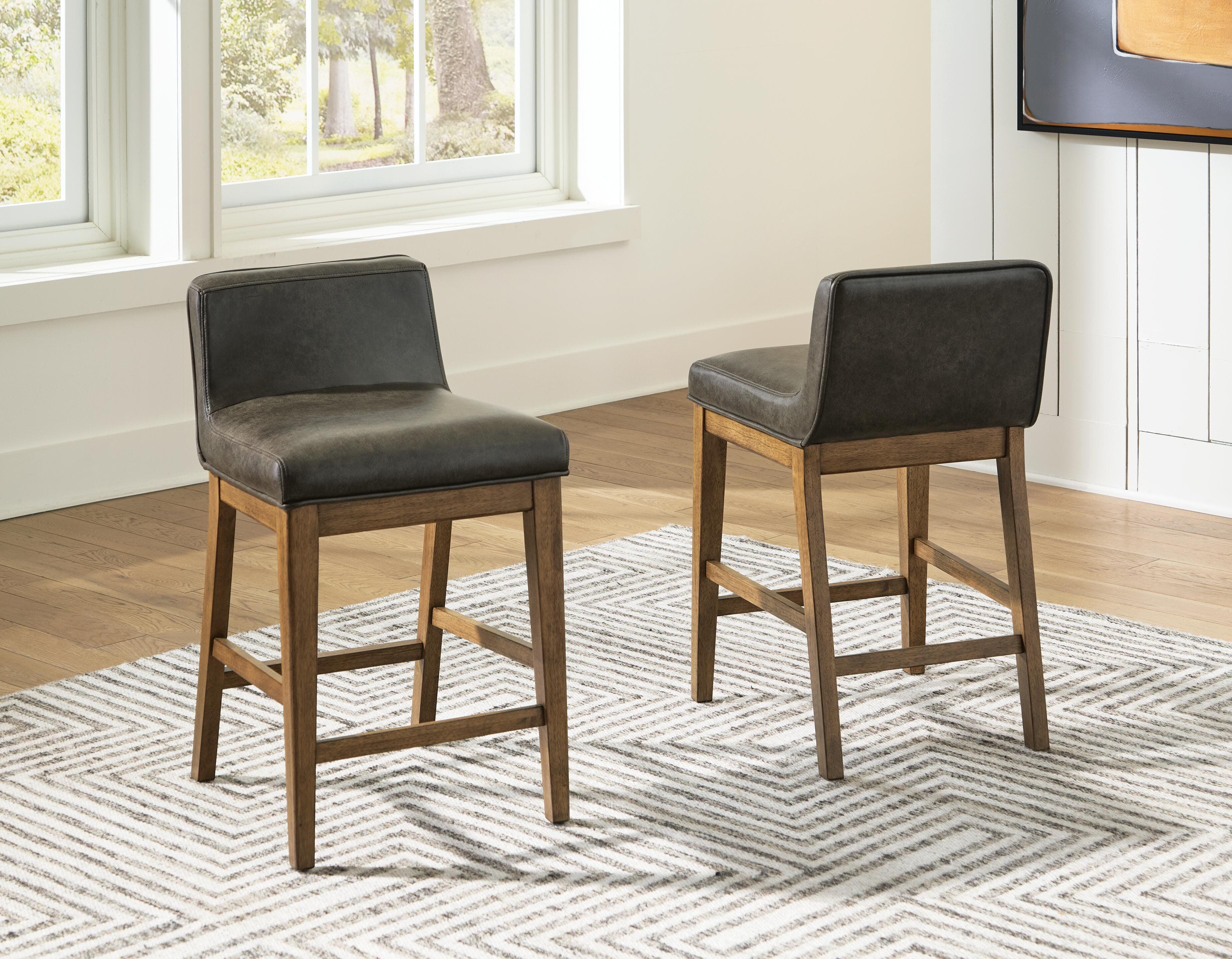 Cabalynn Counter Height Barstool — Brown/Beige — view 2