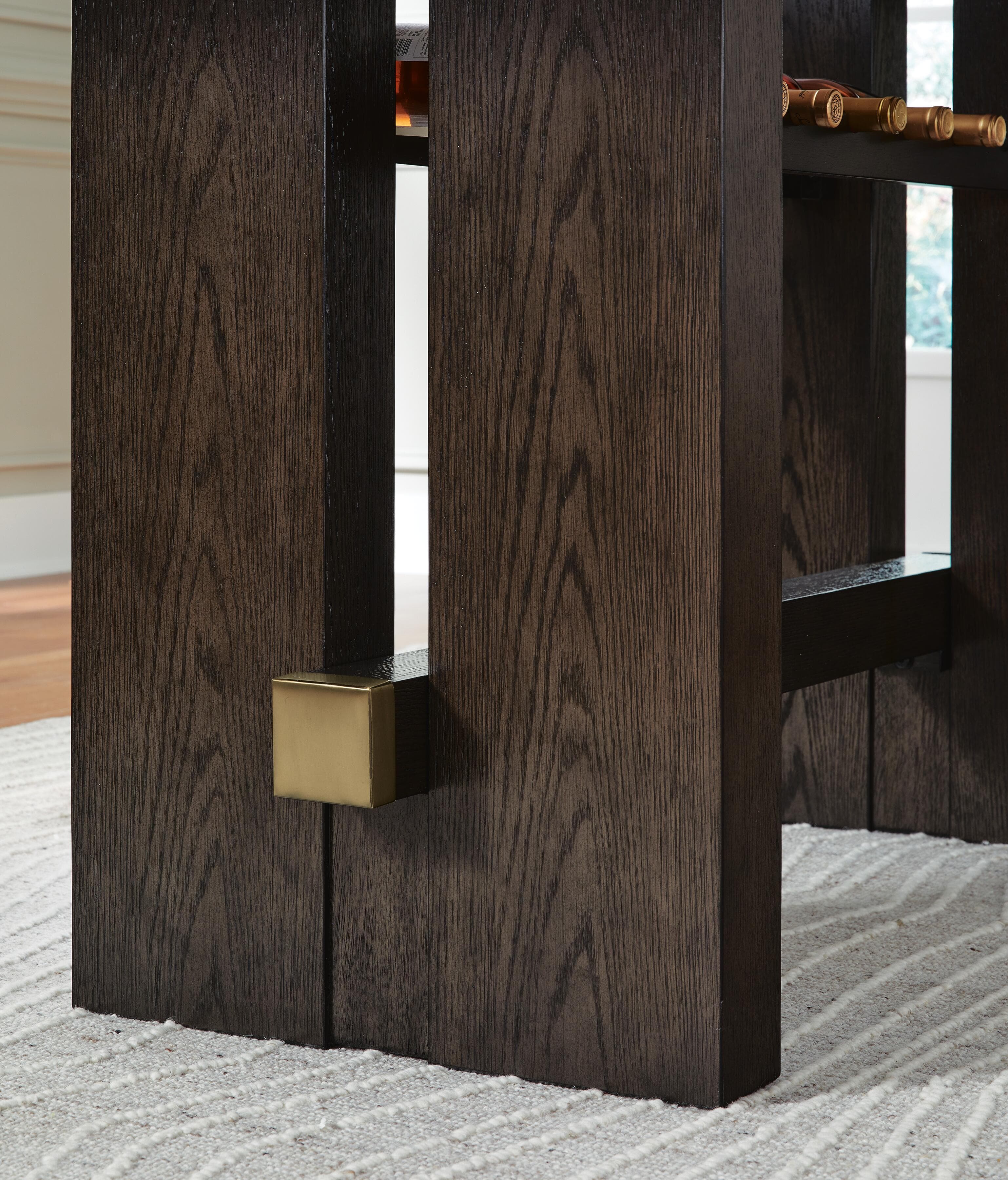 Burkhaus Counter Height Dining Table — Brown/Beige — view 5