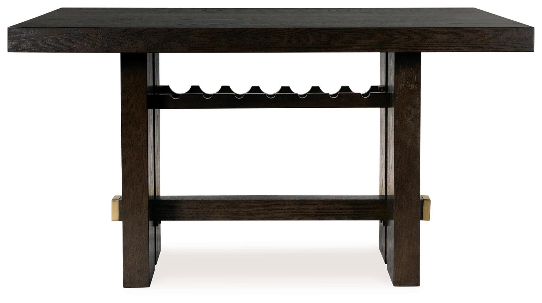 Burkhaus Counter Height Dining Table — Brown/Beige — view 3