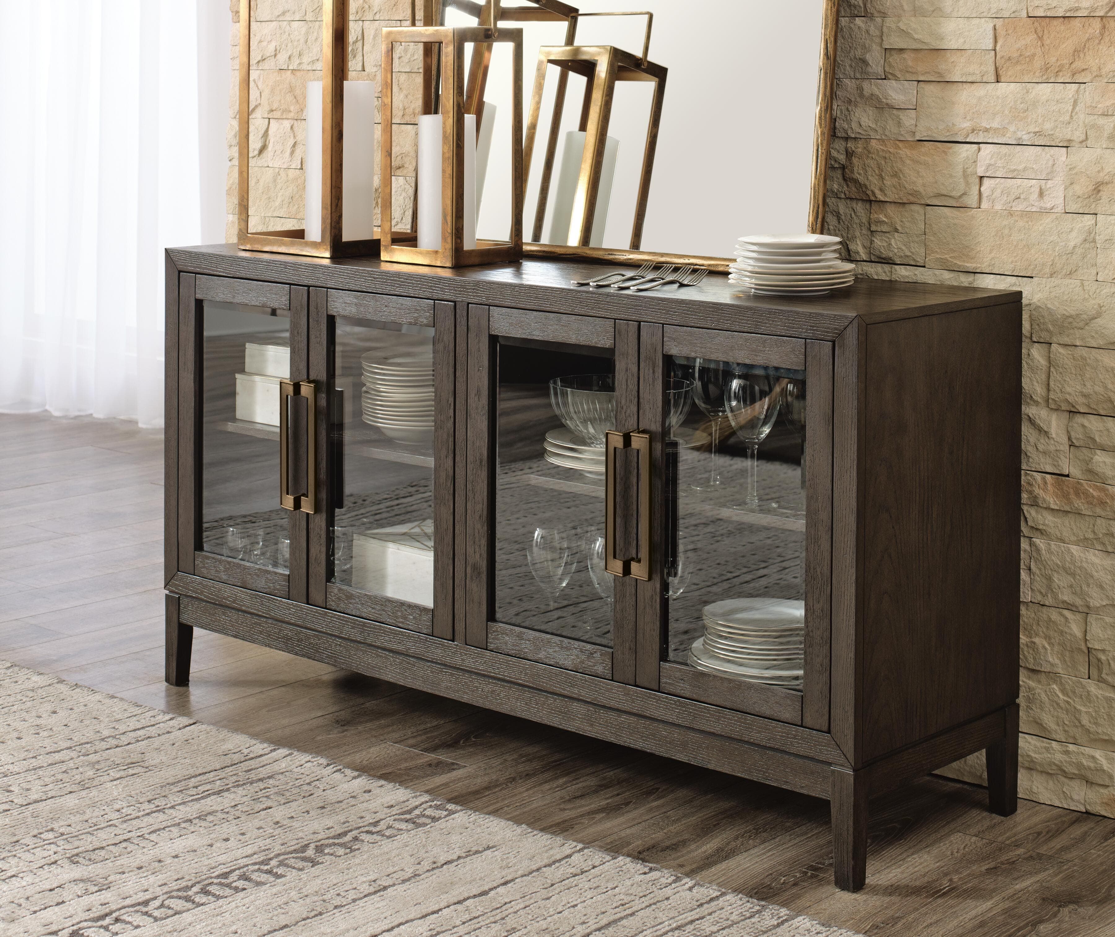 Burkhaus Dining Server — Brown/Beige — view 2
