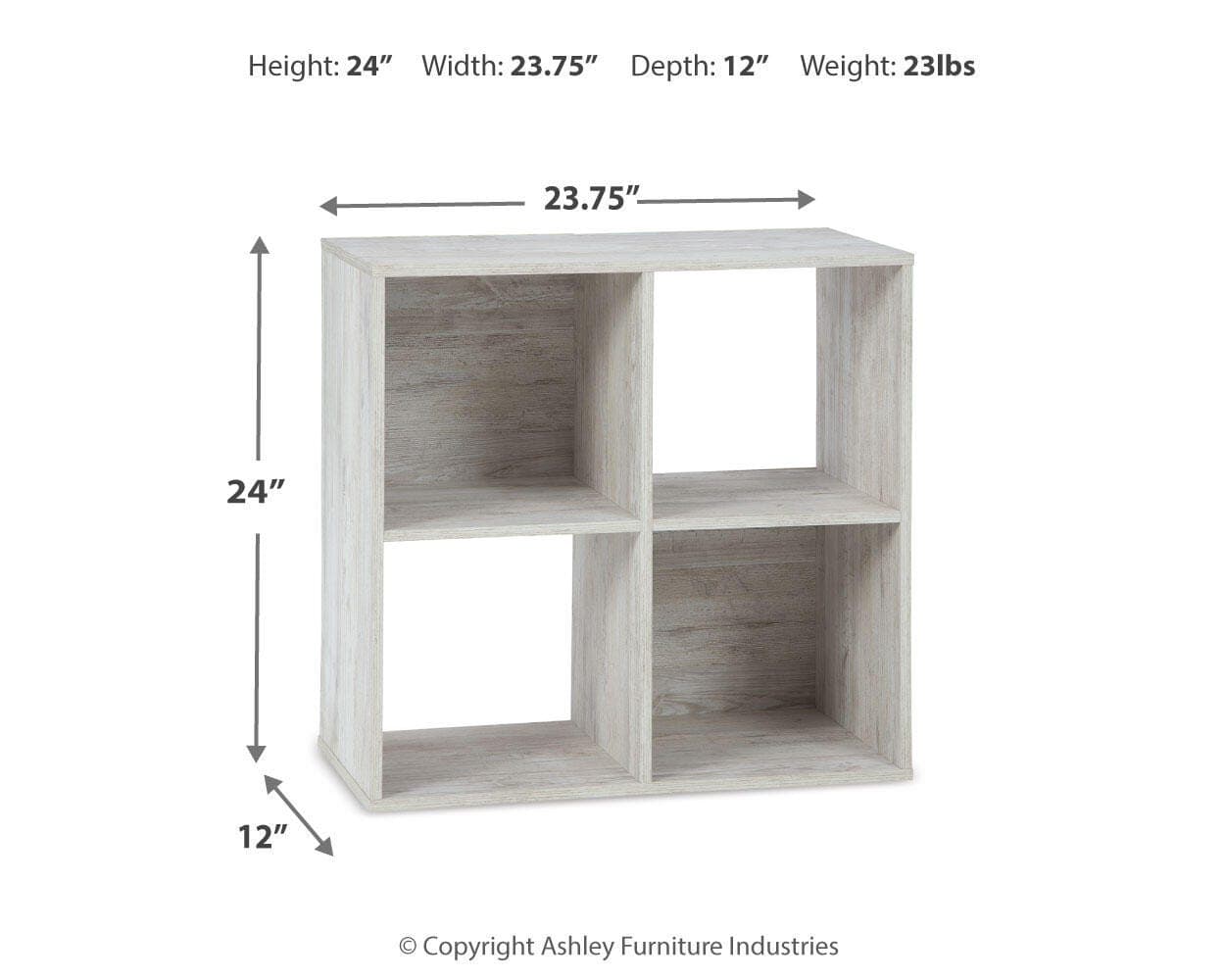 Paxberry Four Cube Organizer — White — view 3