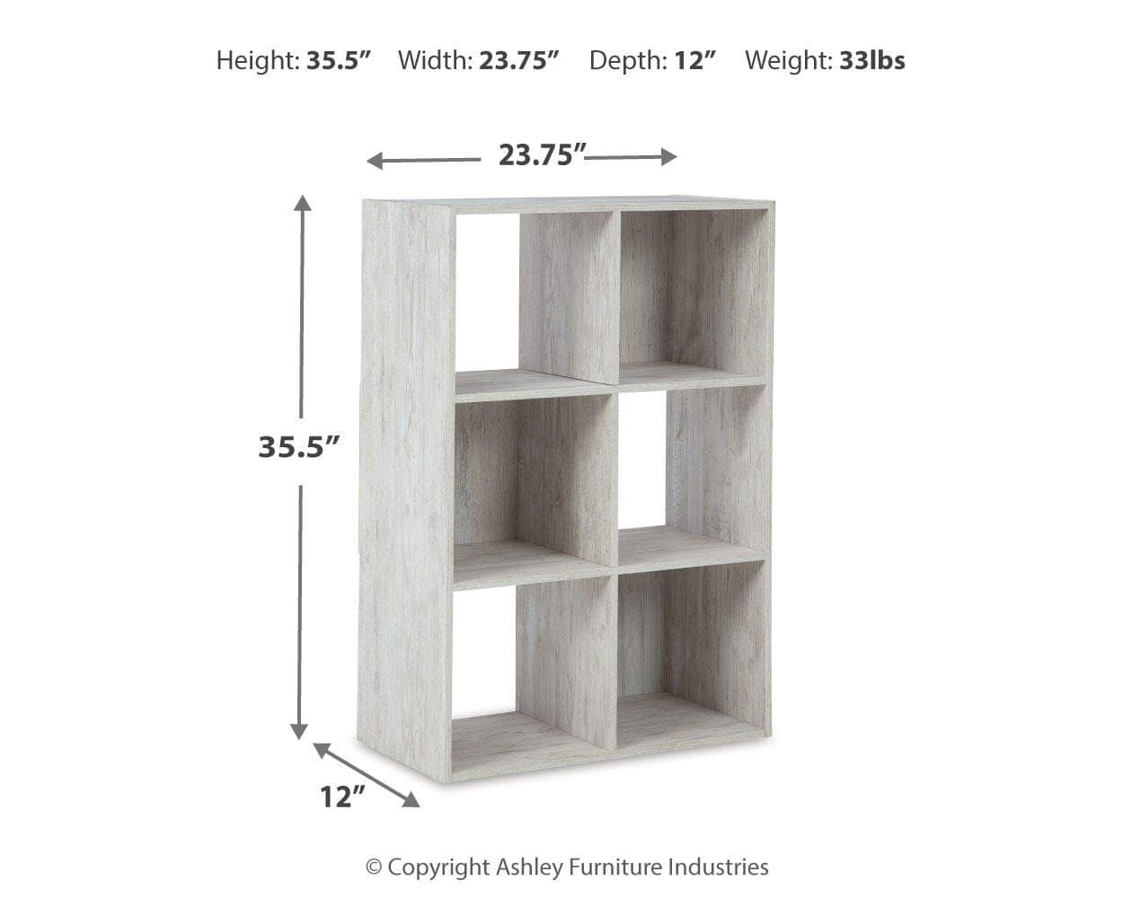 Paxberry Six Cube Organizer — White — view 3