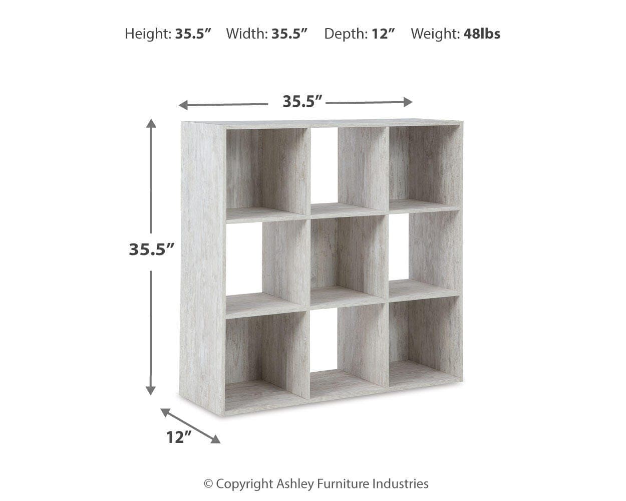 Paxberry Nine Cube Organizer — White — view 3