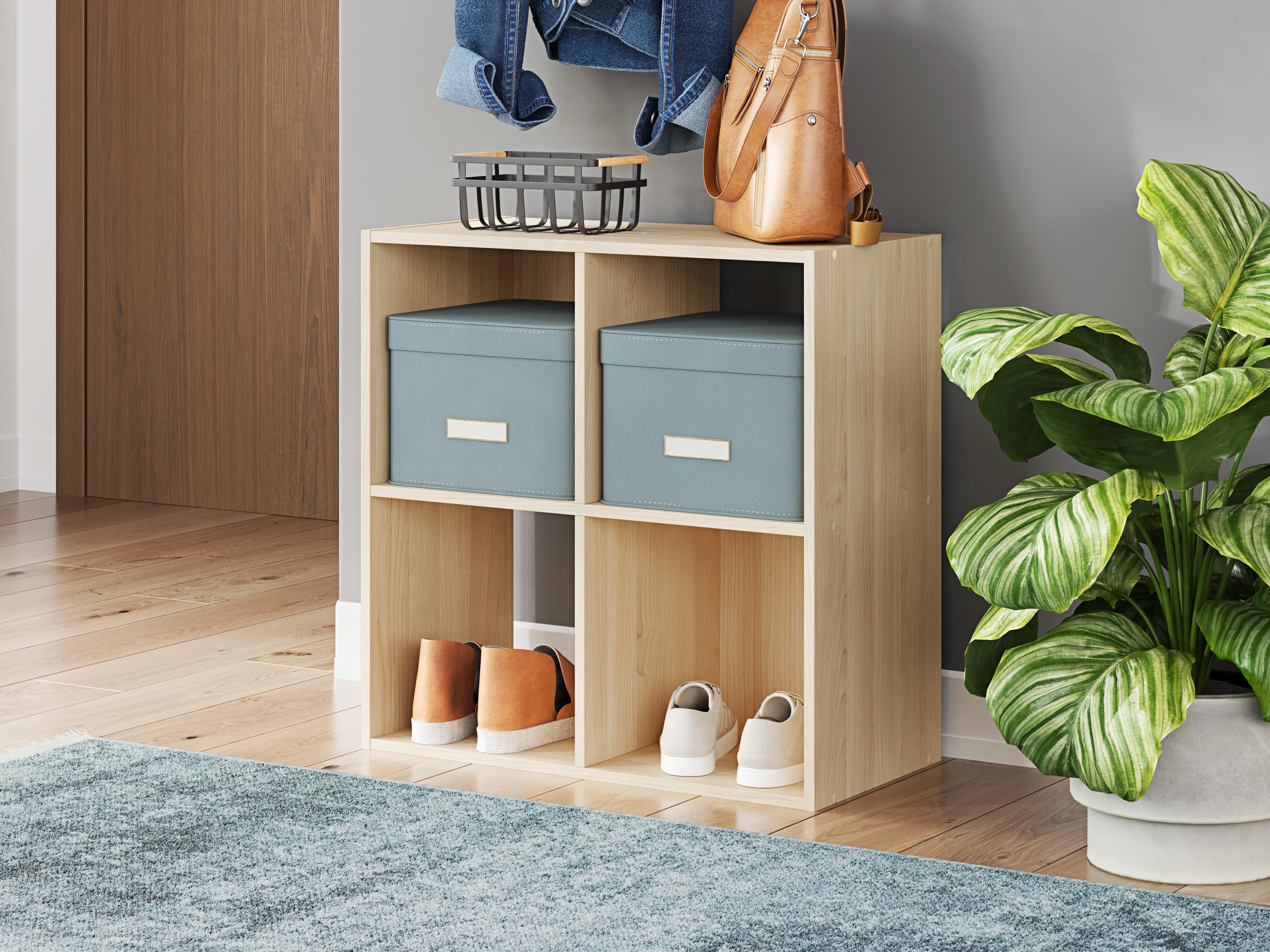 Piperton Four Cube Organizer — Brown/Beige — view 2