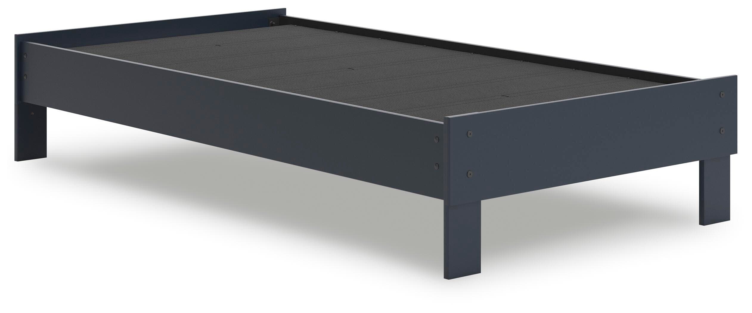 Simmenfort Twin Platform Bed — Blue — view 4