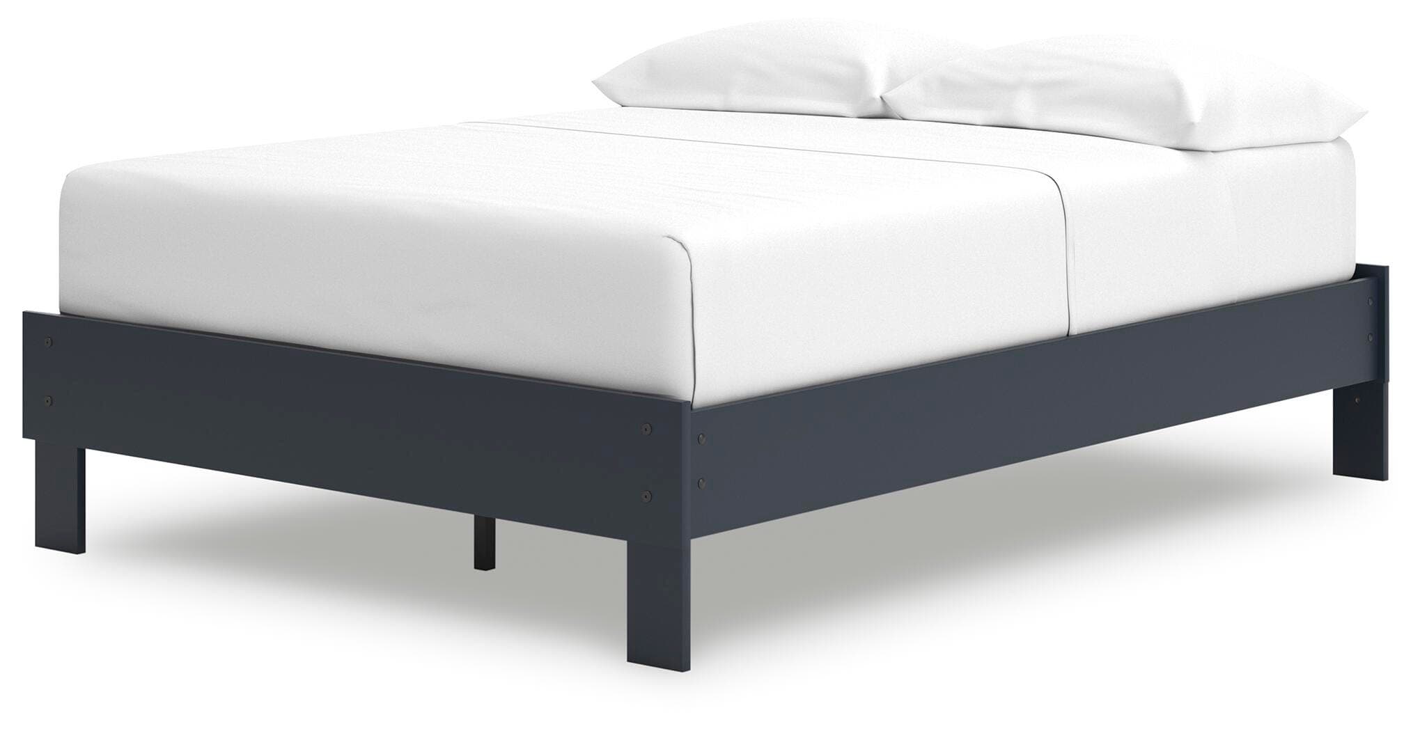 Simmenfort Full Platform Bed — Blue — view 3