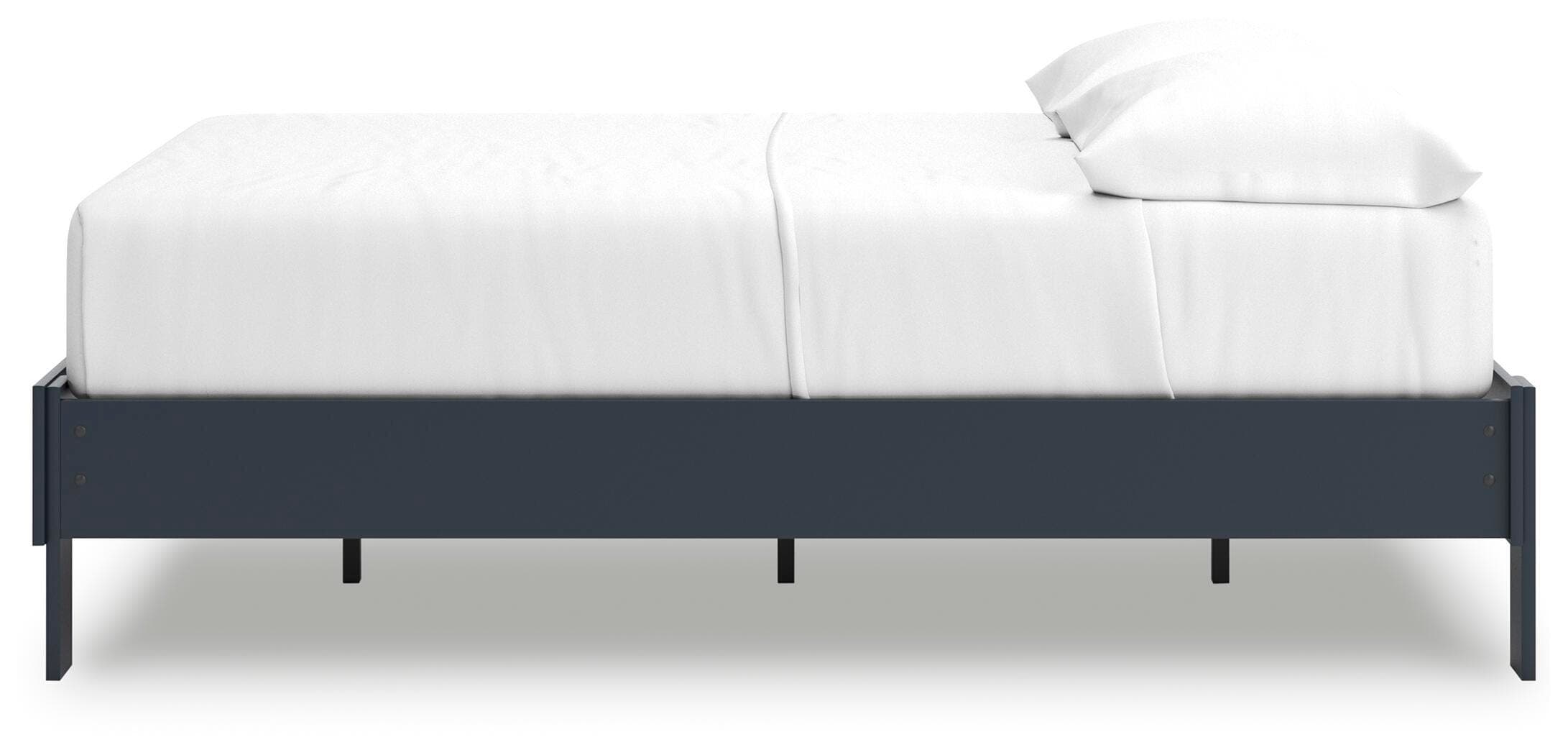 Simmenfort Full Platform Bed — Blue — view 7