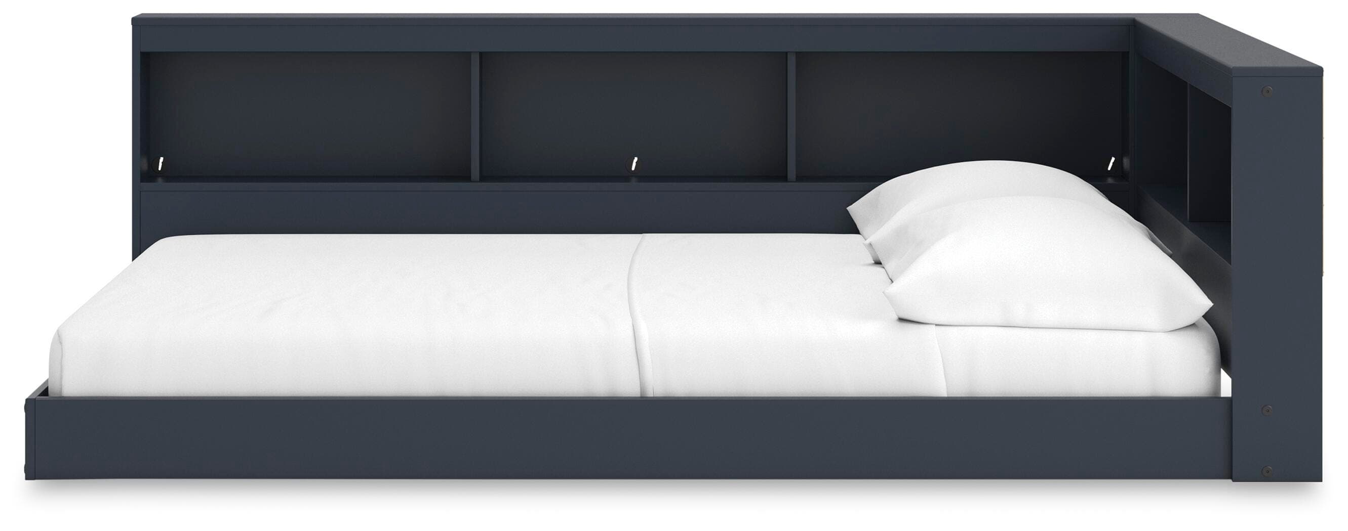 Simmenfort Full Bookcase Storage Bed — Blue — view 7