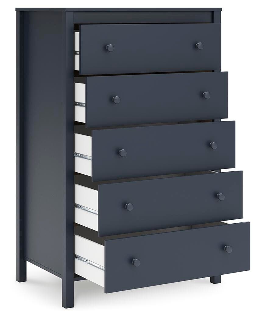Simmenfort Chest of Drawers — Blue — view 4