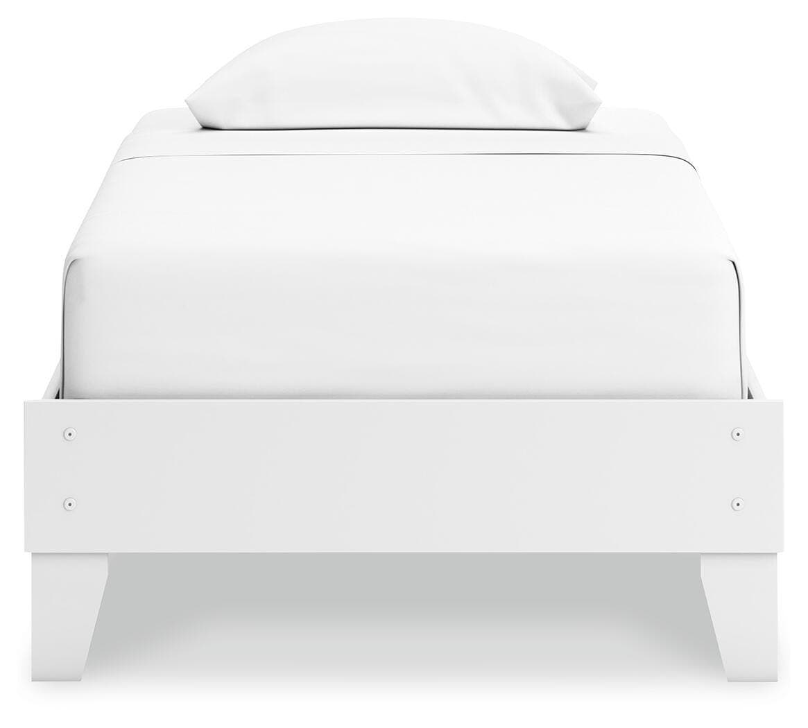 Hallityn Twin Platform Bed — White — view 5