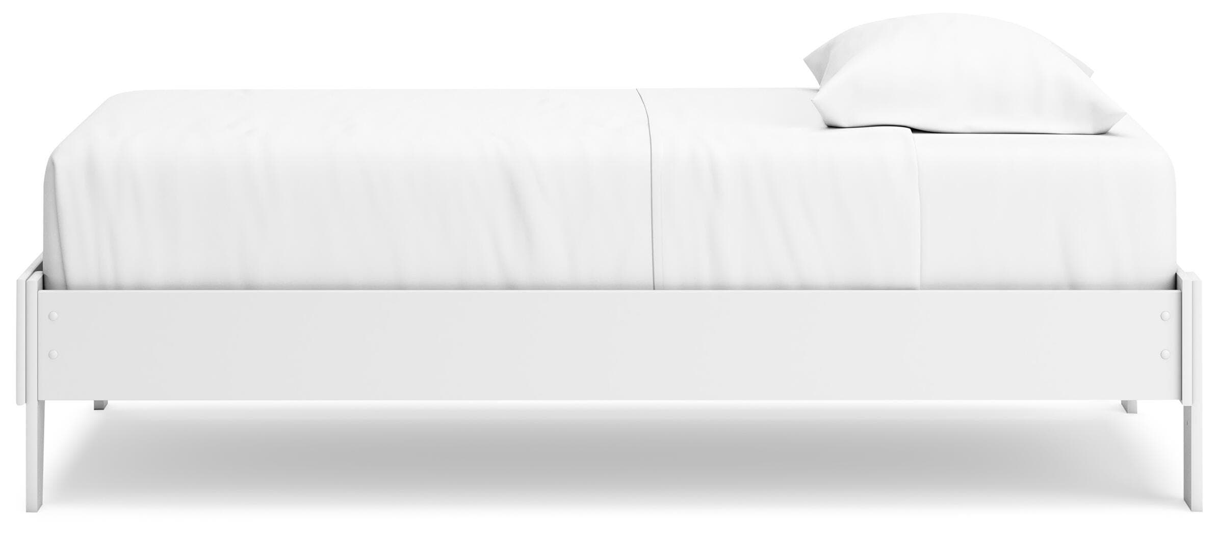 Hallityn Twin Platform Bed — White — view 7