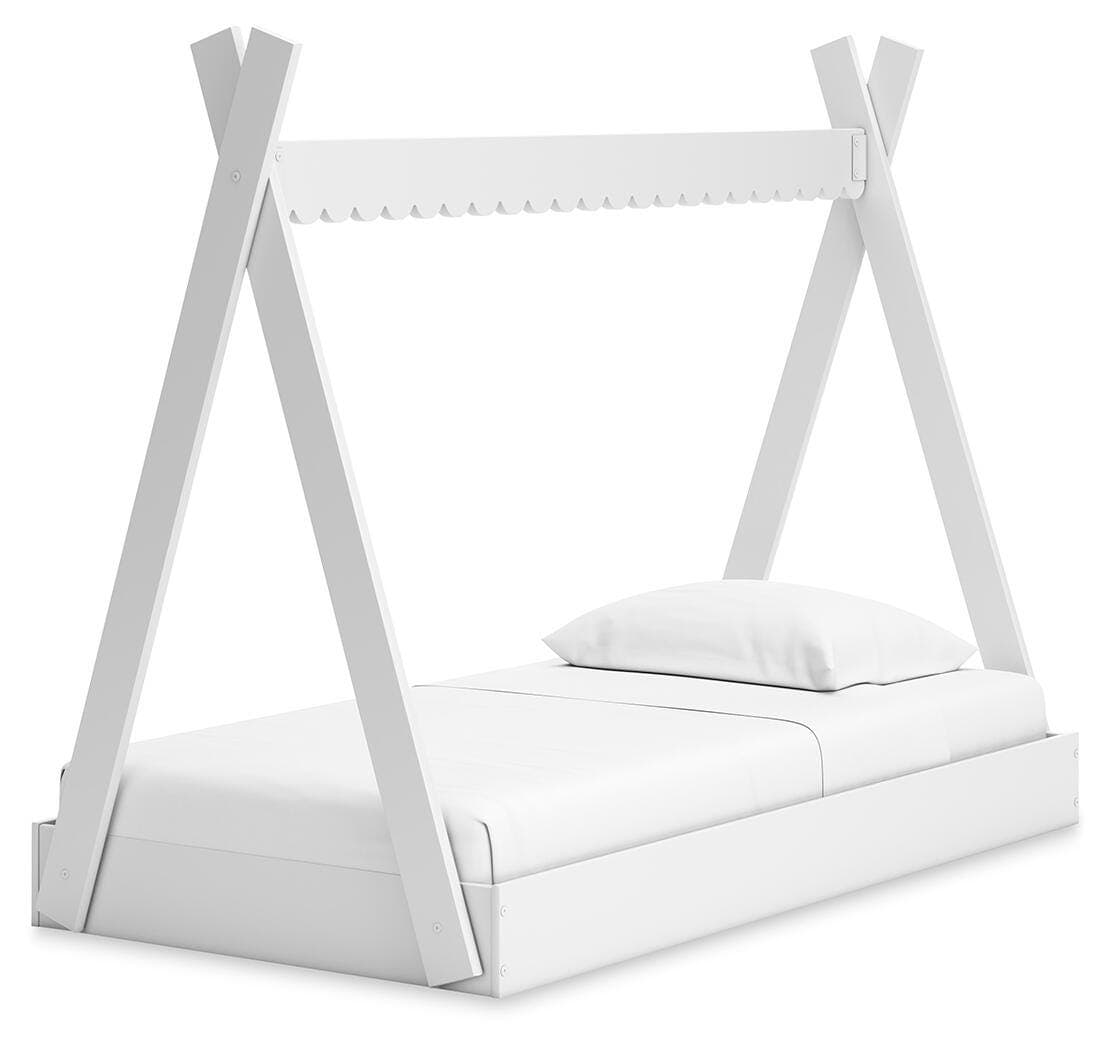 Hallityn Twin Tent Bed — White — view 4
