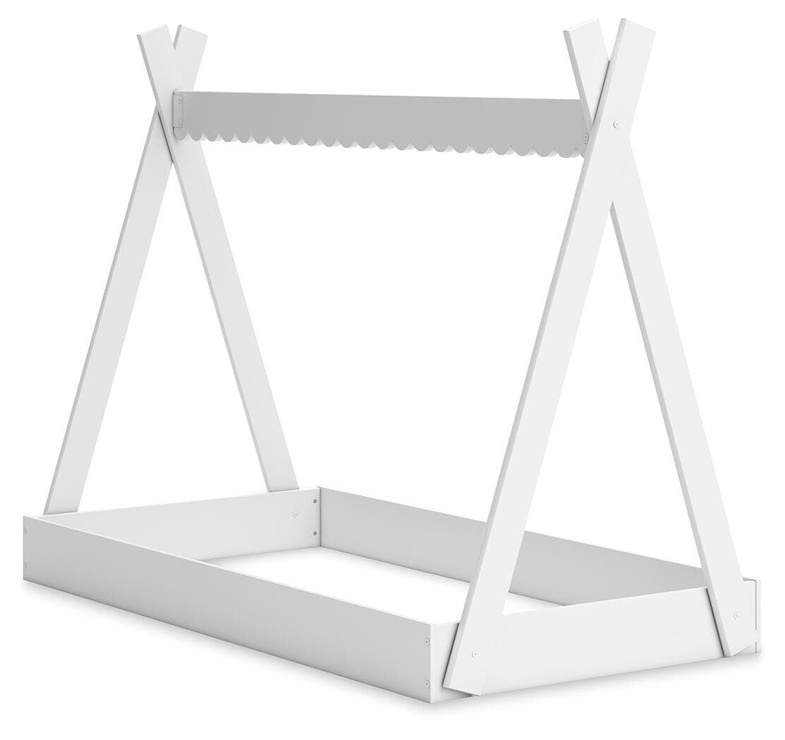 Hallityn Twin Tent Bed — White — view 3