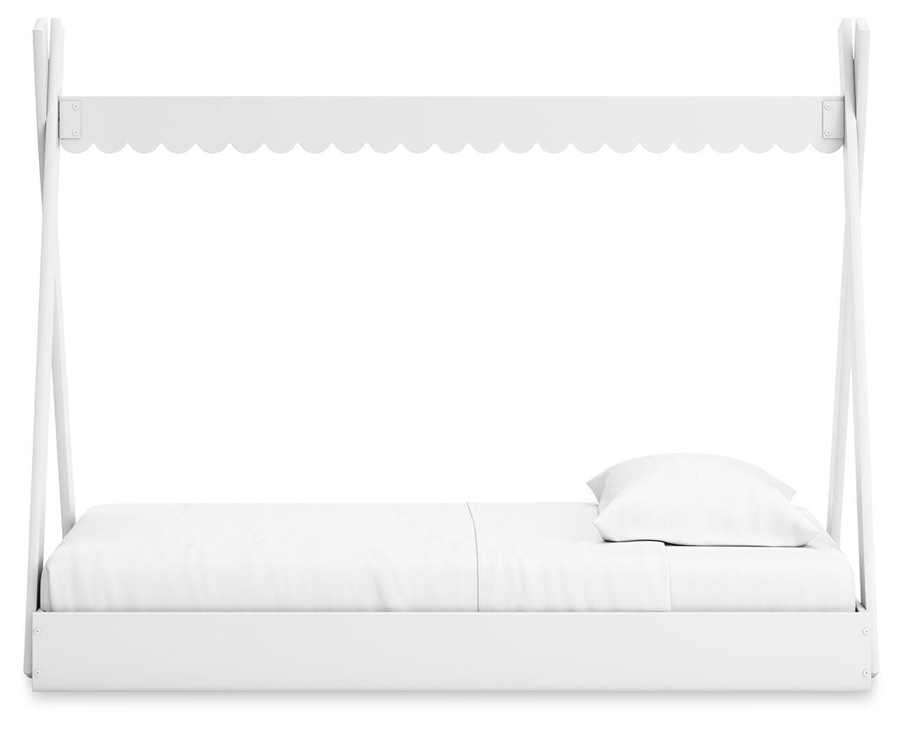 Hallityn Twin Tent Bed — White — view 7