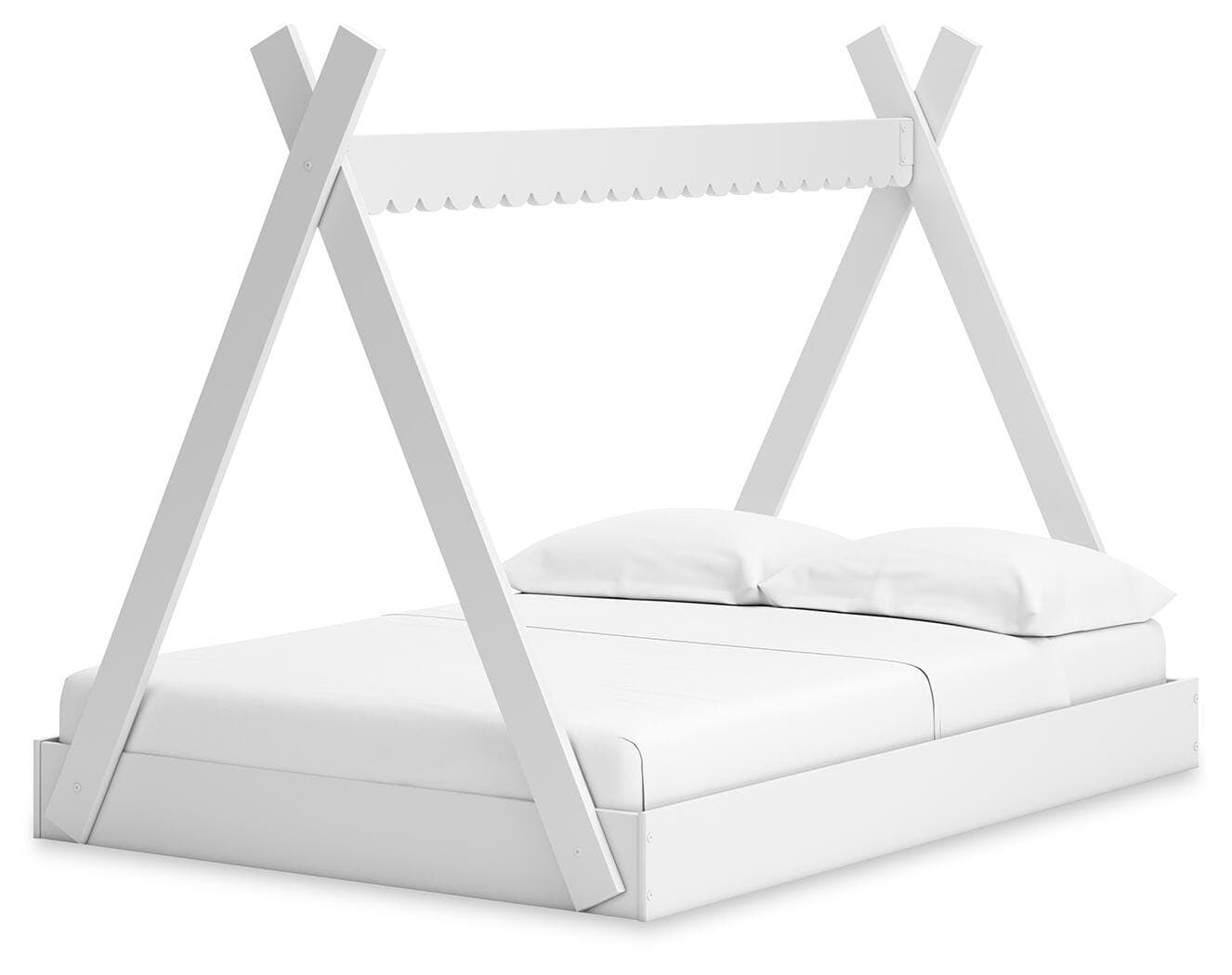 Hallityn Full Tent Bed — White — view 4
