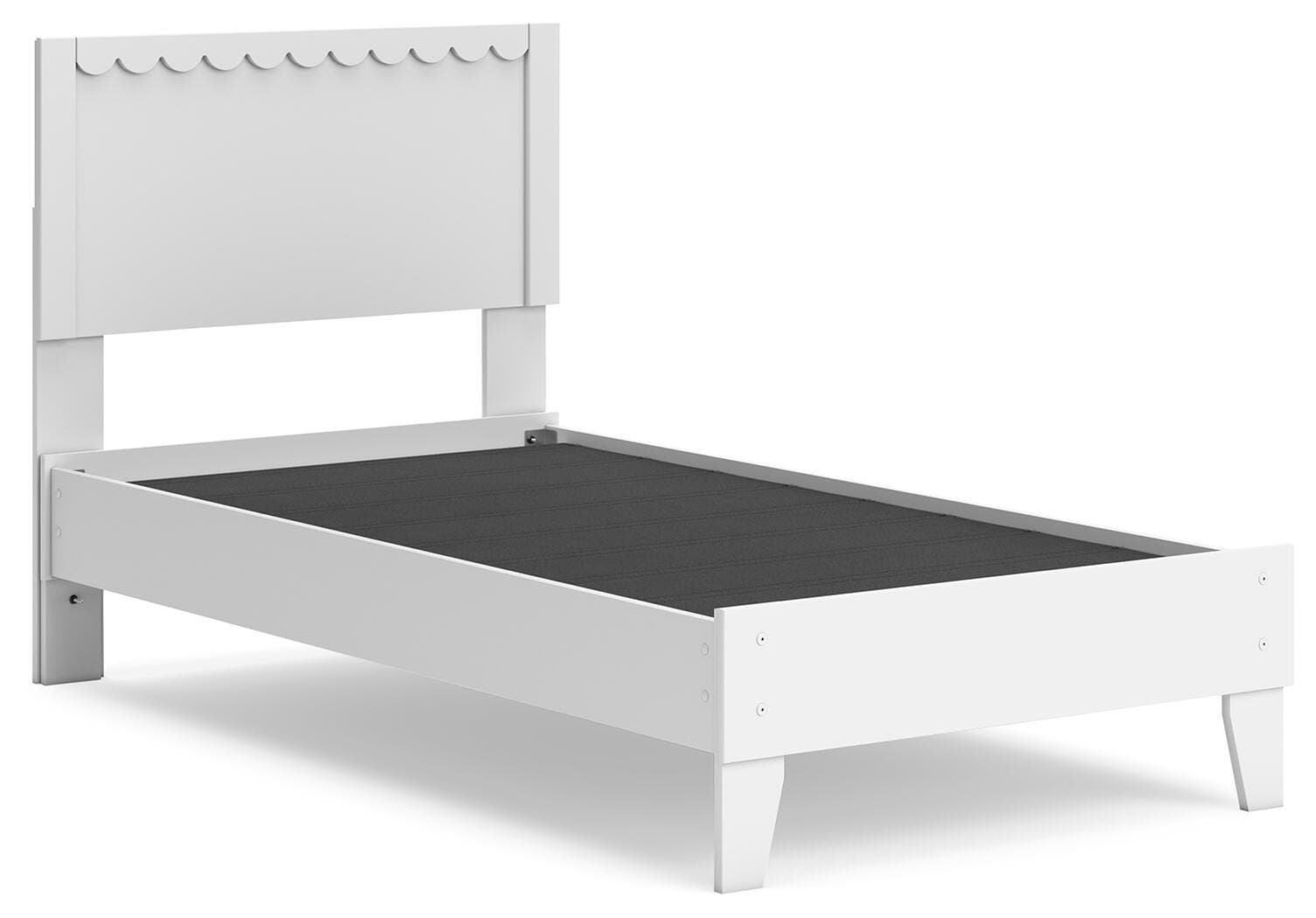 Hallityn Twin Panel Platform Bed — White — view 3