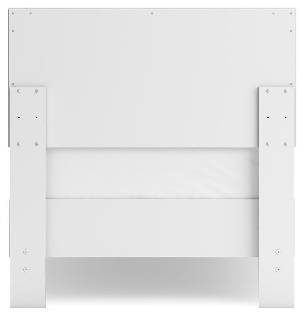Hallityn Twin Panel Platform Bed — White — view 6