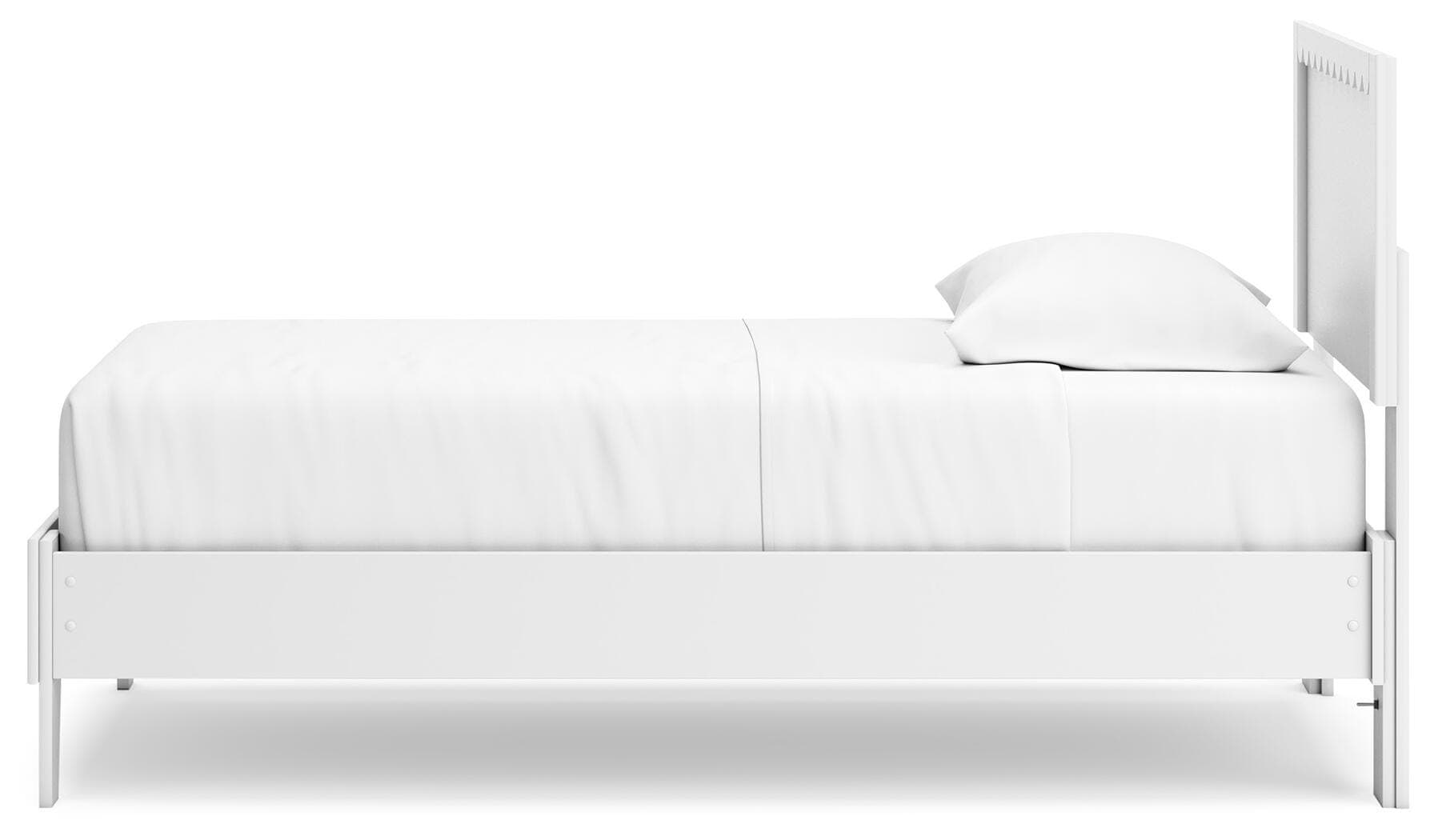 Hallityn Twin Panel Platform Bed — White — view 7