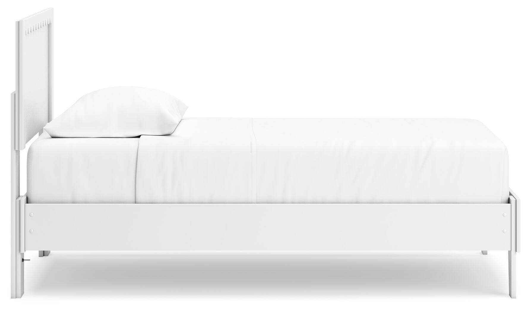 Hallityn Twin Panel Platform Bed — White — view 8