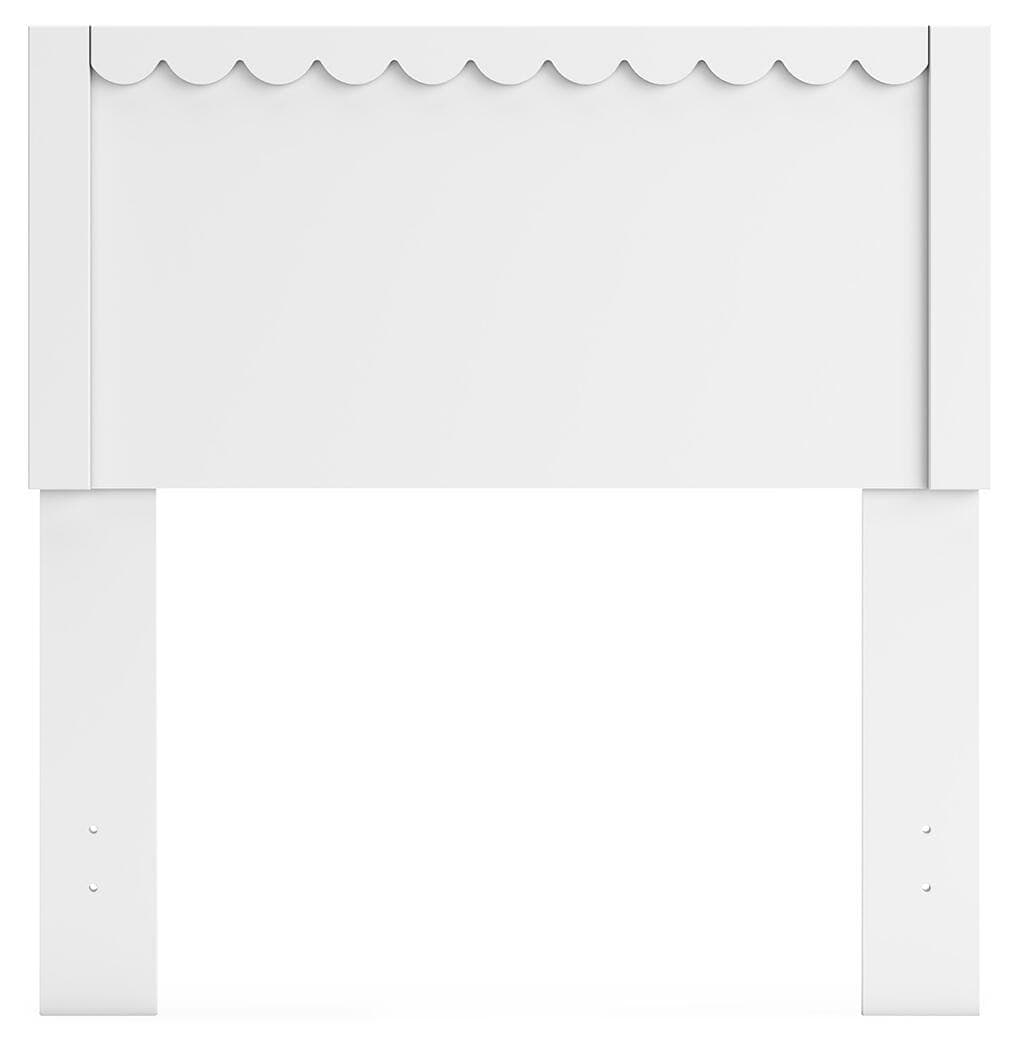 Hallityn Twin Panel Headboard — White — view 3