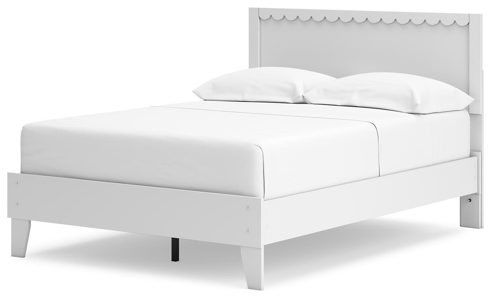 Hallityn Full Panel Platform Bed — White — view 3