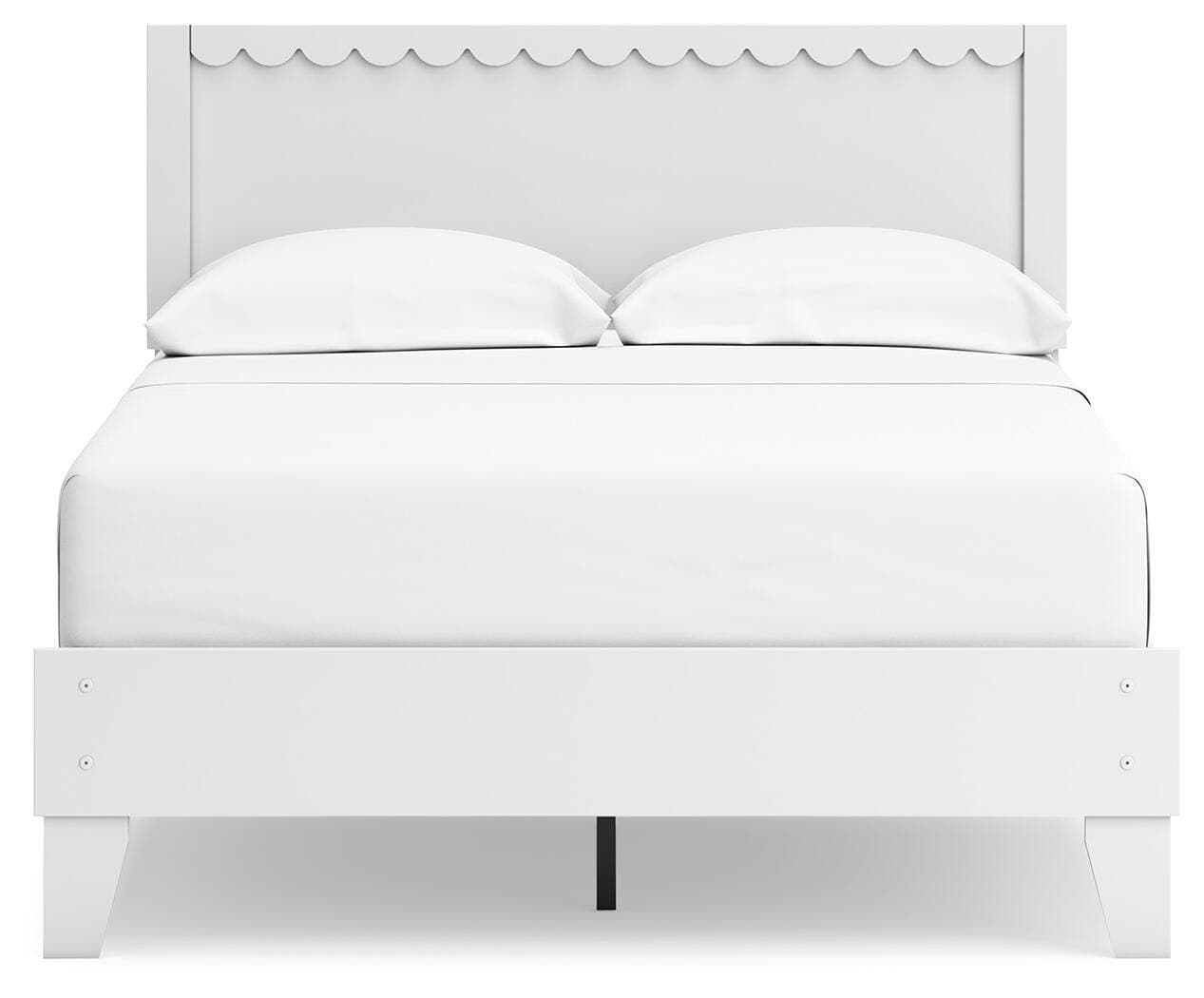 Hallityn Full Panel Platform Bed — White — view 4
