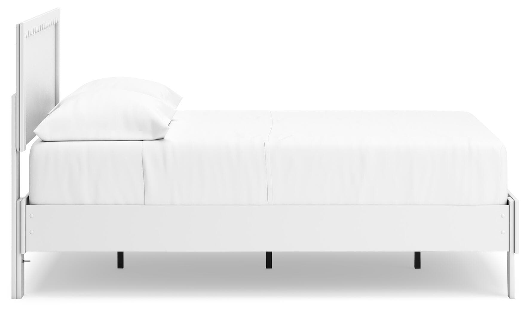 Hallityn Full Panel Platform Bed — White — view 7