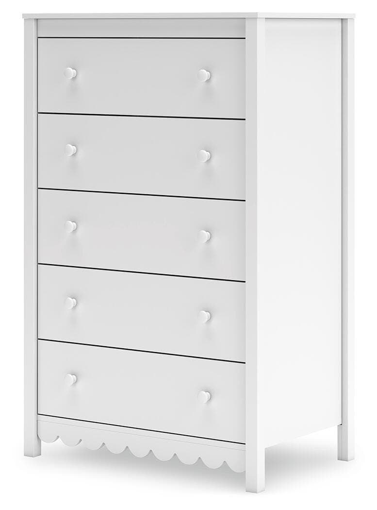Hallityn Chest of Drawers — White — view 3