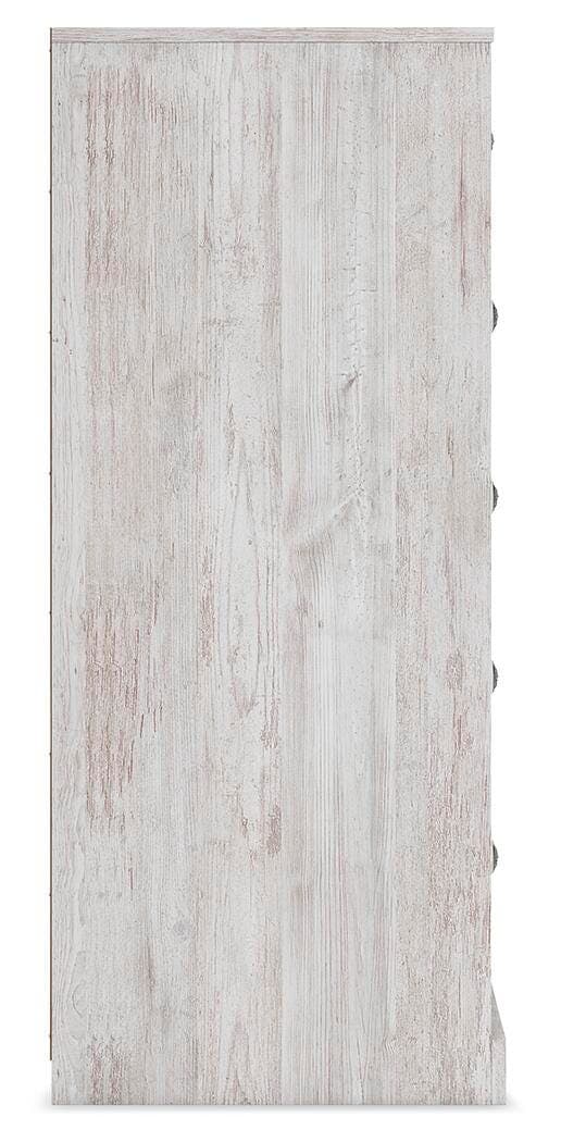 Paxberry Chest of Drawers — White — view 5