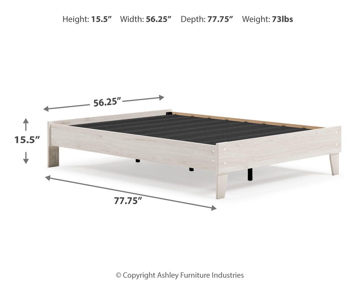 Socalle Full Platform Bed — Natural — view 4
