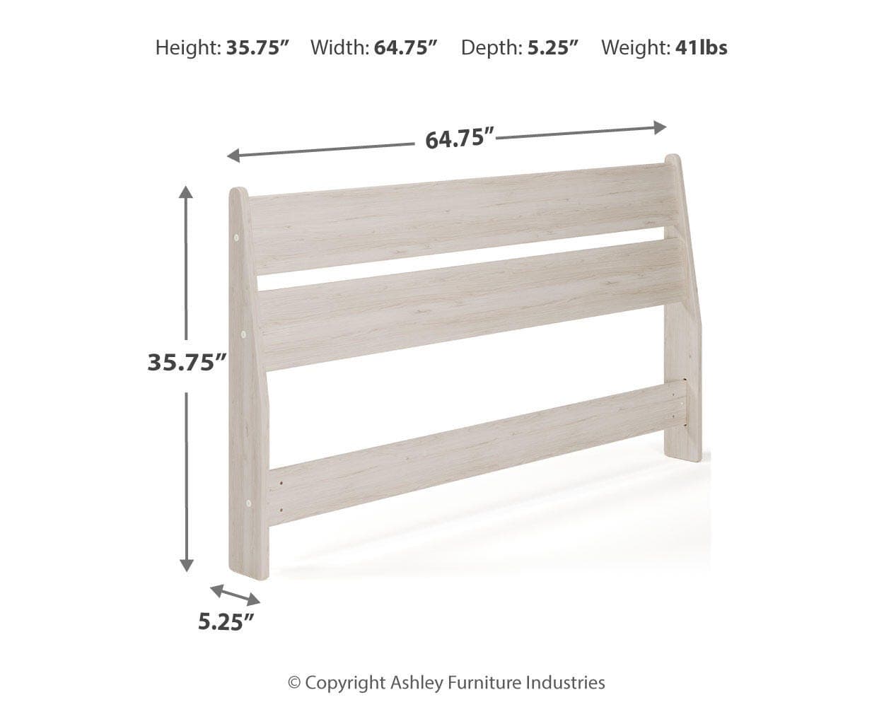 Socalle Queen Panel Headboard — Natural — view 3