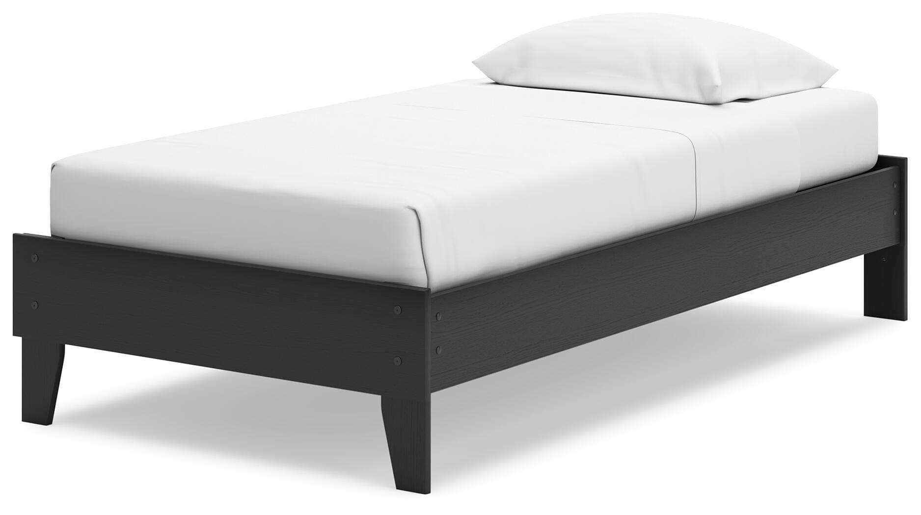 Socalle Twin Platform Bed — Black/Gray — view 4