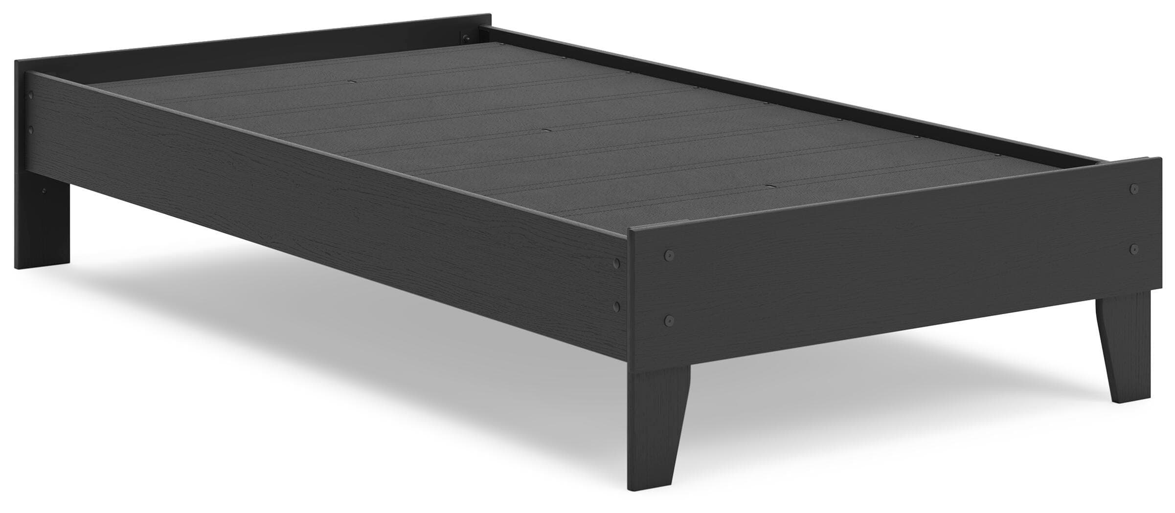 Socalle Twin Platform Bed — Black/Gray — view 3
