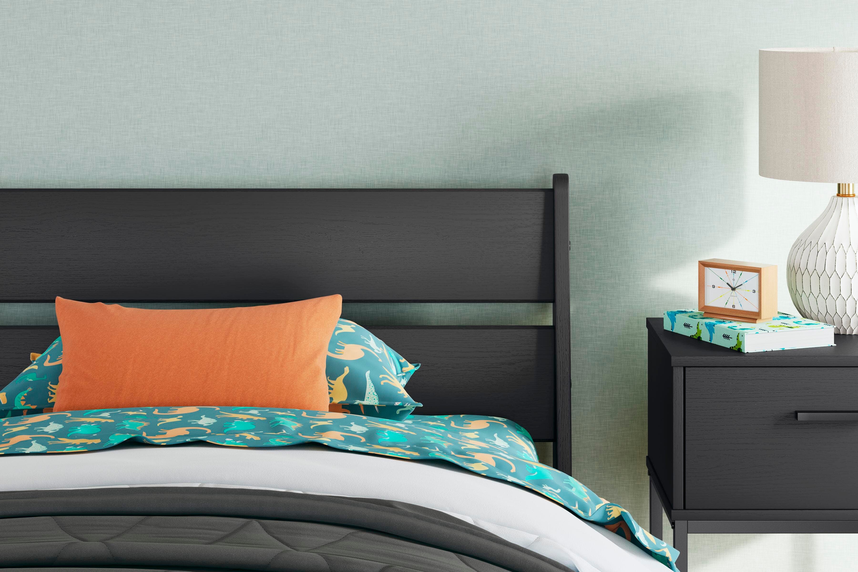 Socalle Twin Panel Headboard — Black/Gray — view 2