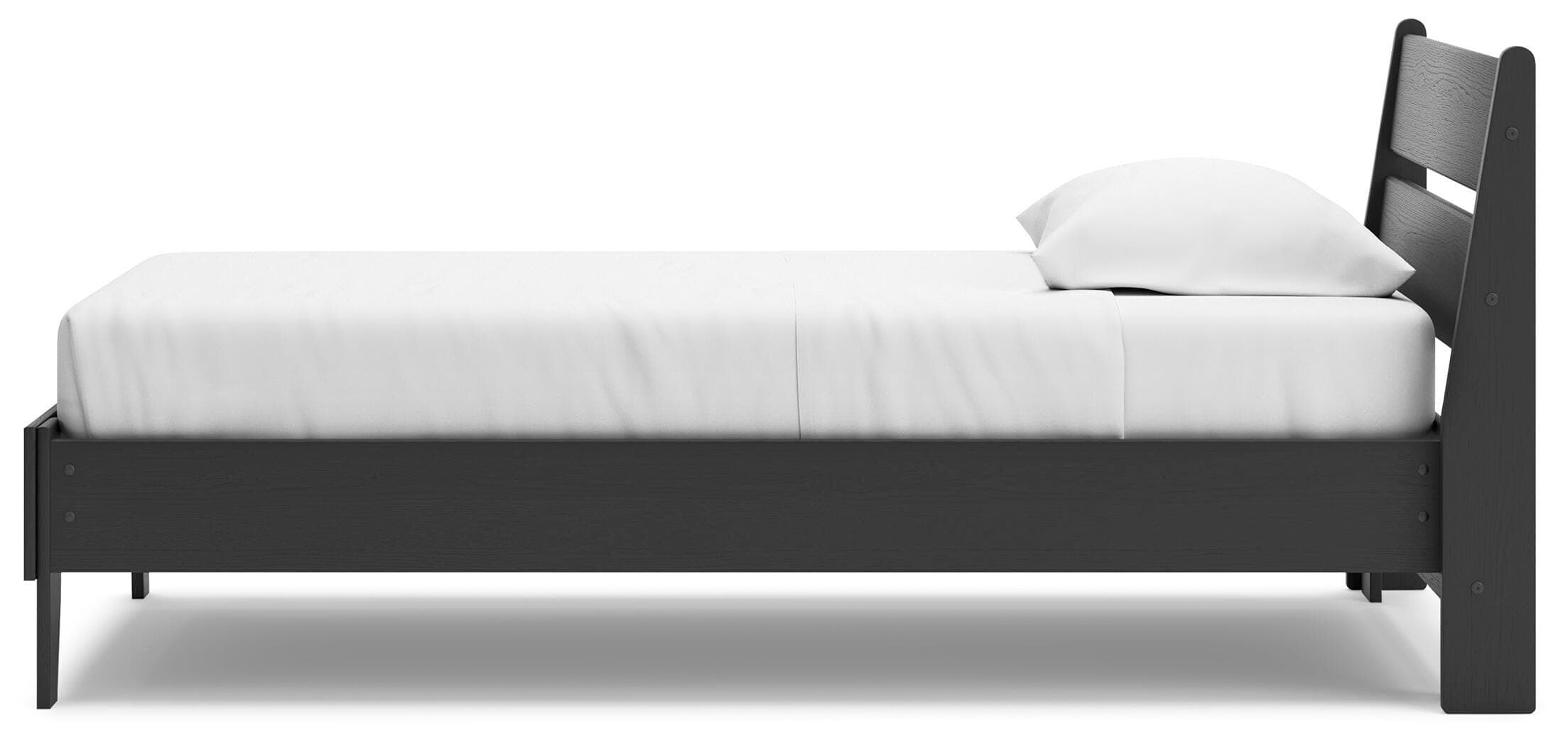 Socalle Twin Panel Platform Bed — Black/Gray — view 8